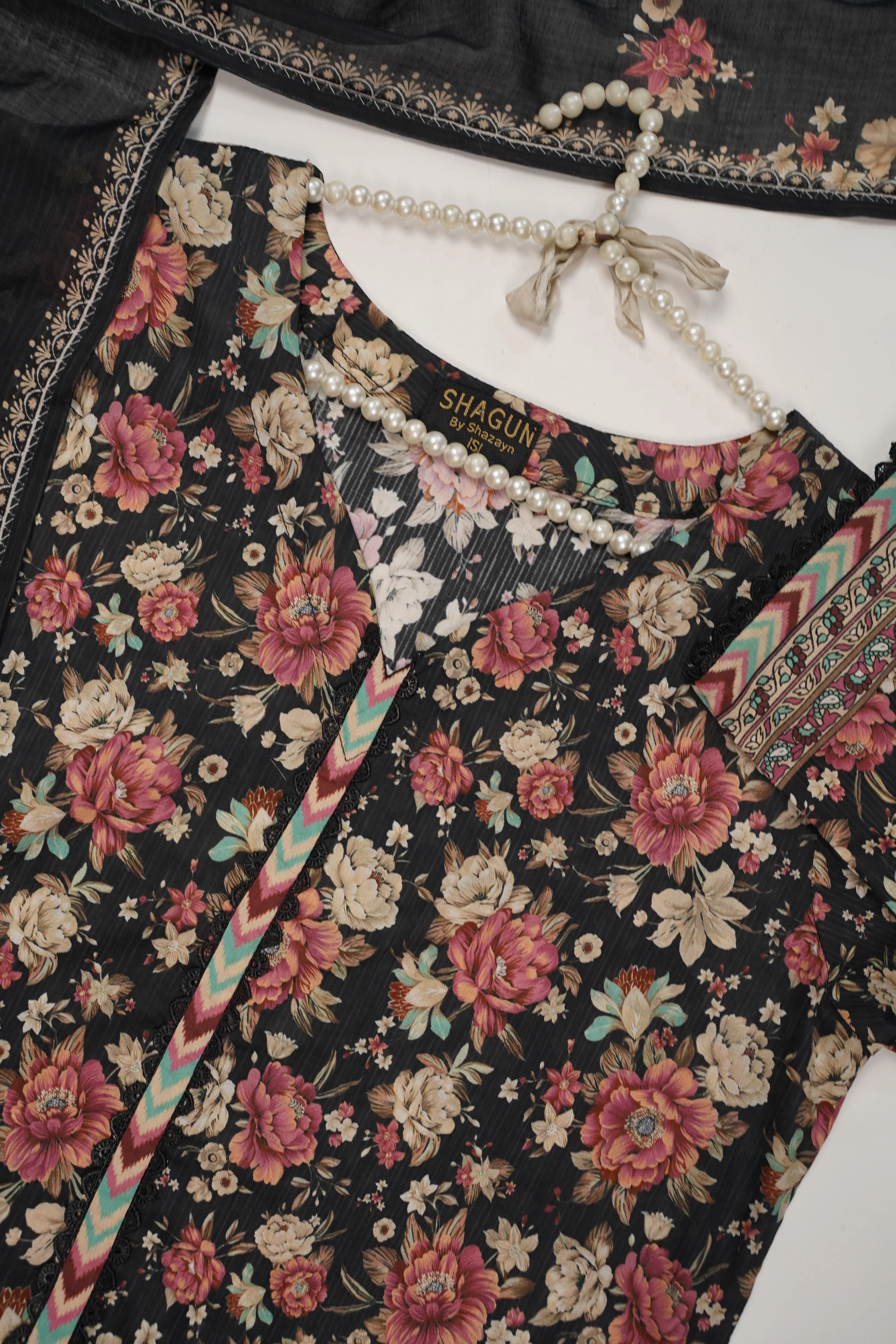 Bin Saeed - Trousers - Exclusive Printed 3PC Collection RB-01k - Image 3