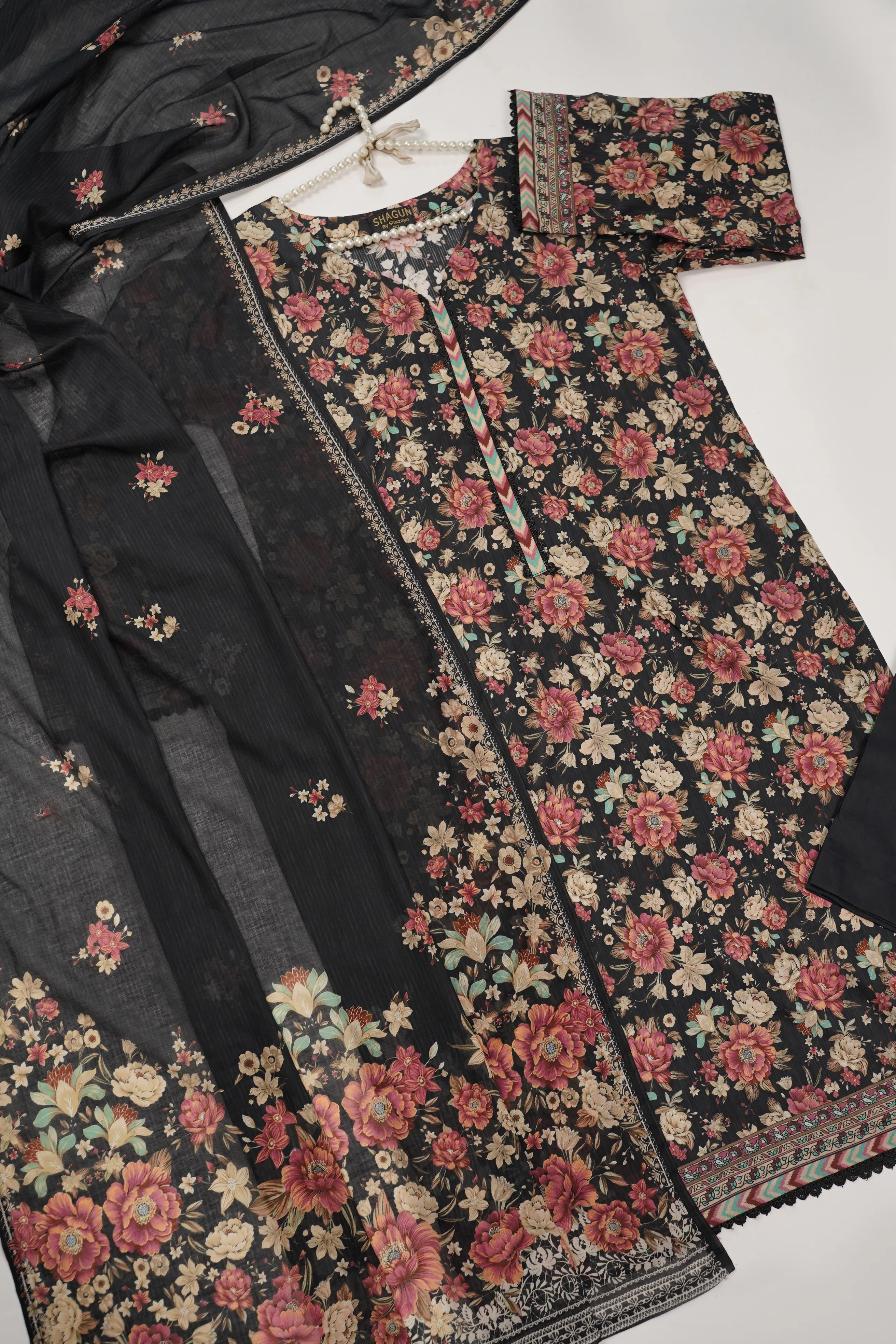 Bin Saeed - Trousers - Exclusive Printed 3PC Collection RB-01k - Image 9