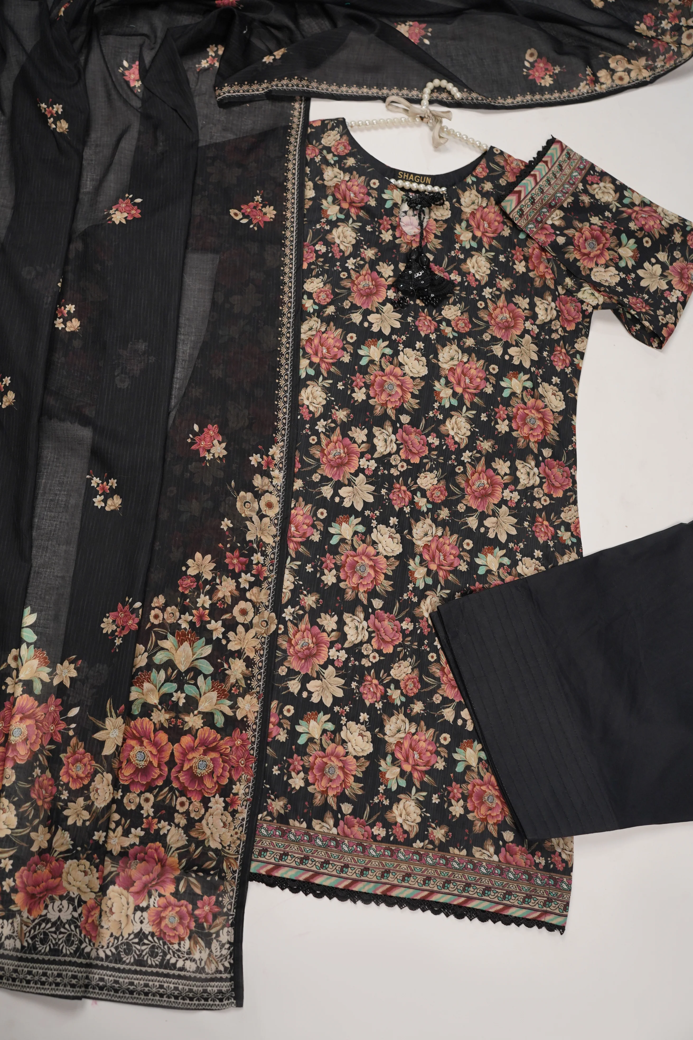 Bin Saeed - FARSHI -Exclusive Printed 3PC Collection RB-02 - Image 6