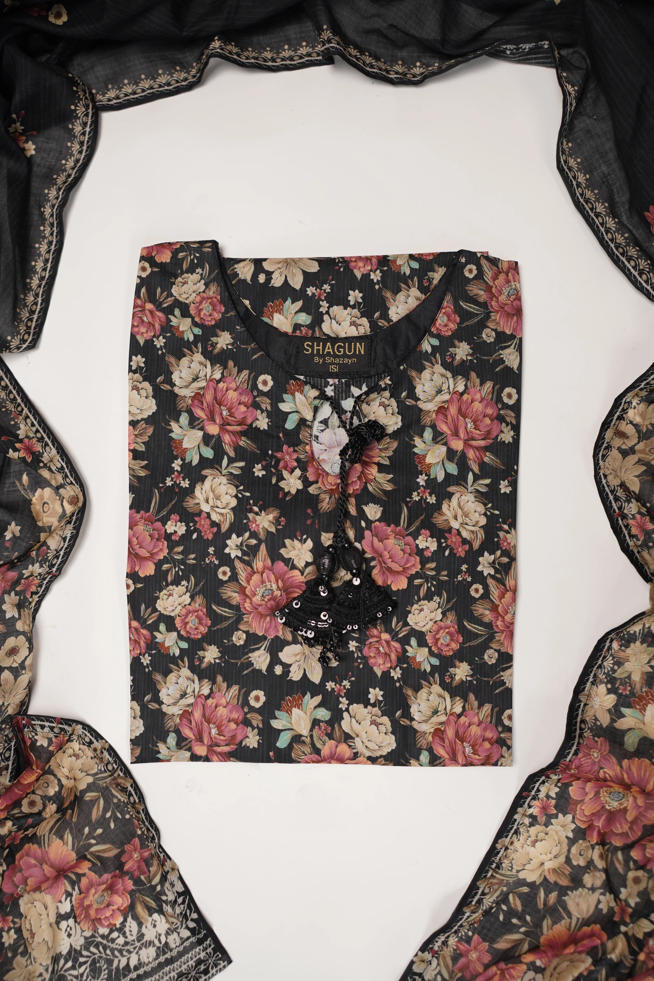 Bin Saeed - FARSHI -Exclusive Printed 3PC Collection RB-02 - Image 9