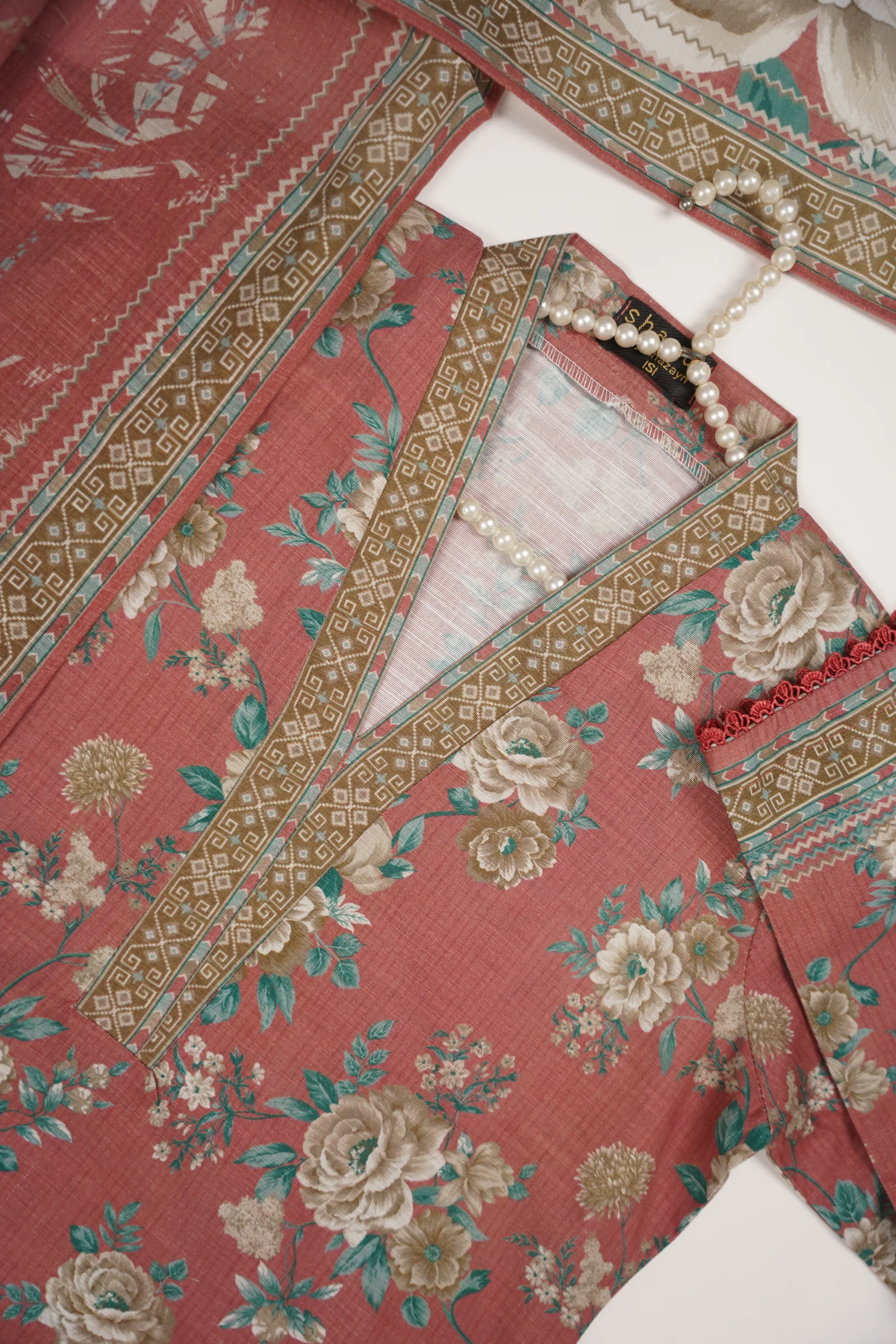Original Bin Saeed Khaddar 3 PCS Collection HB-01 - Image 8