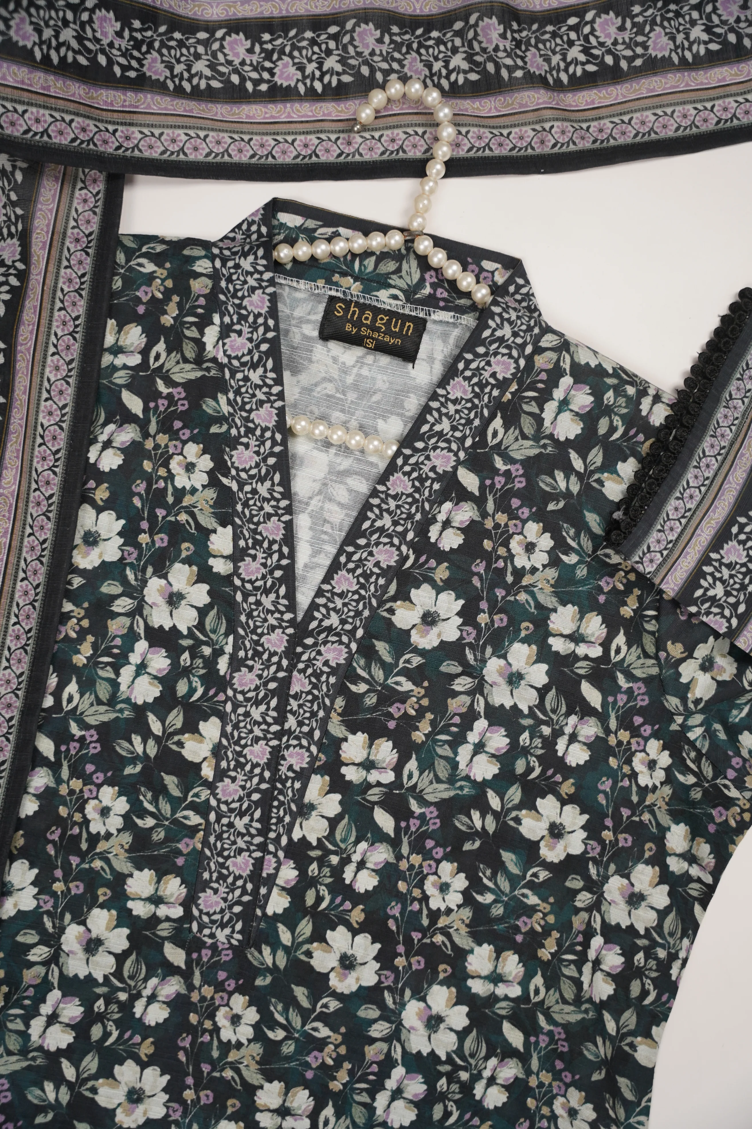 Original Bin Saeed Khaddar 3 PCS Collection HB-04 - Image 3