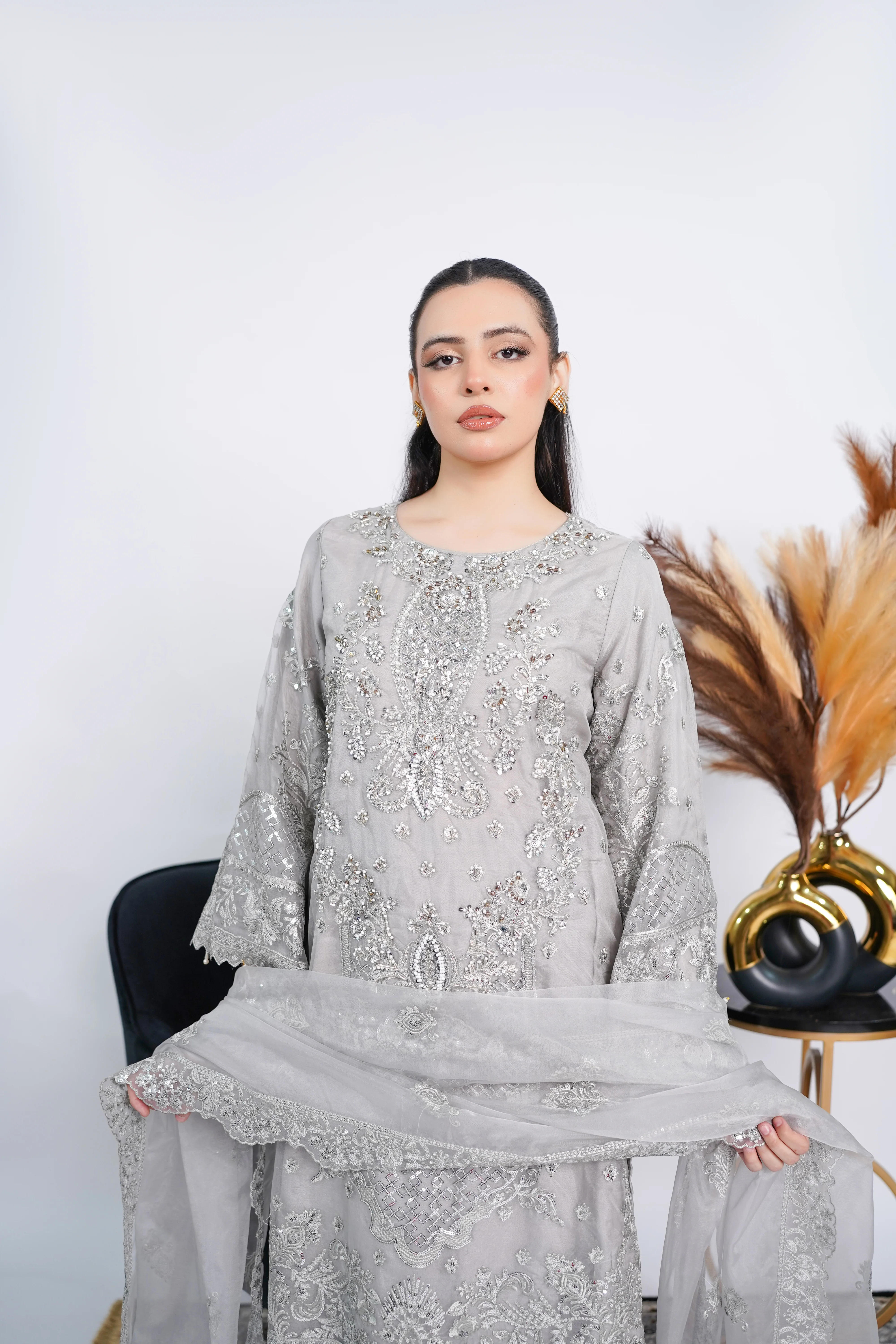 Dastaan Exclusive Branded Organza Collection KLR-02 - Image 5