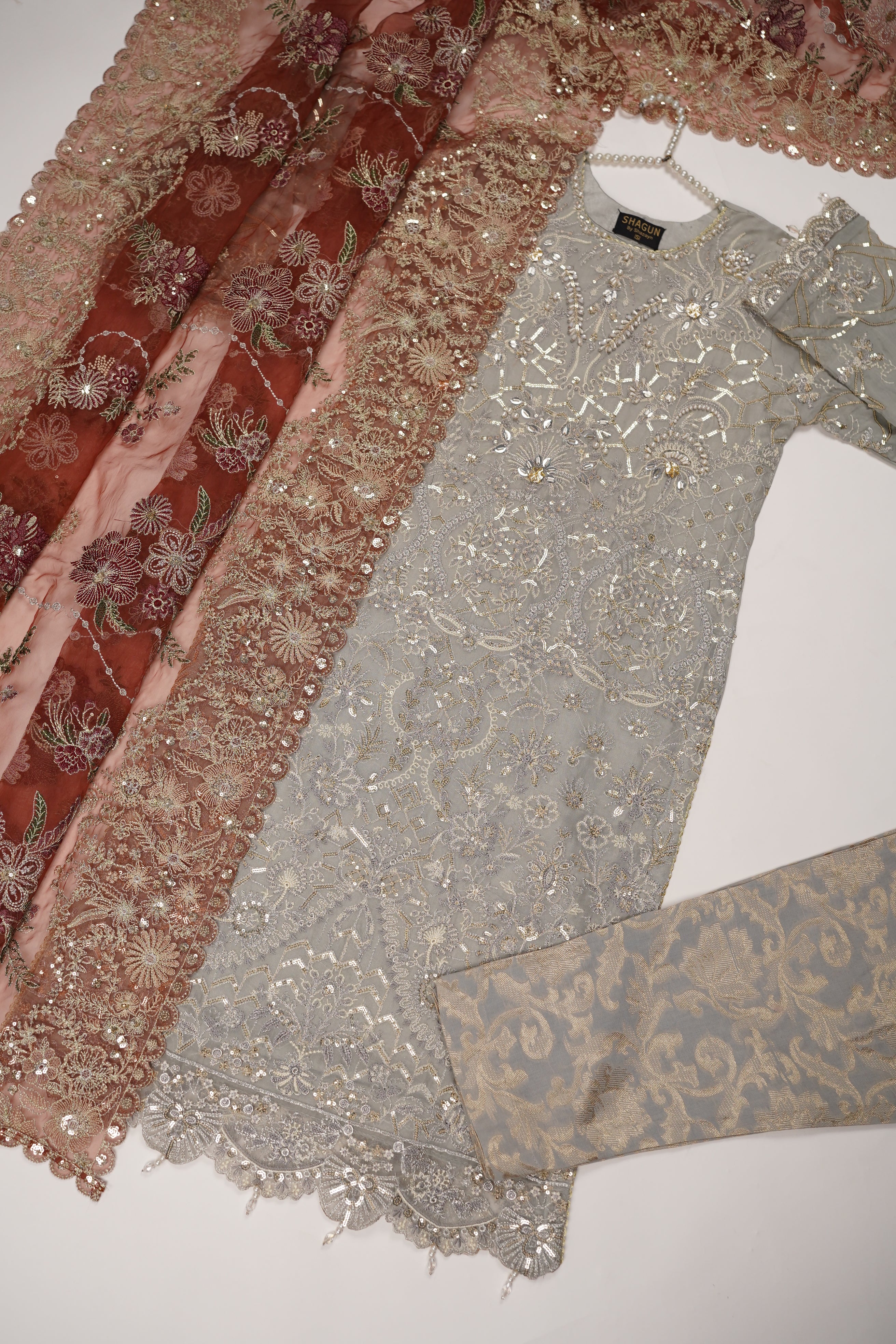Dastaan Exclusive Branded Organza Collection MP-04 - Image 6