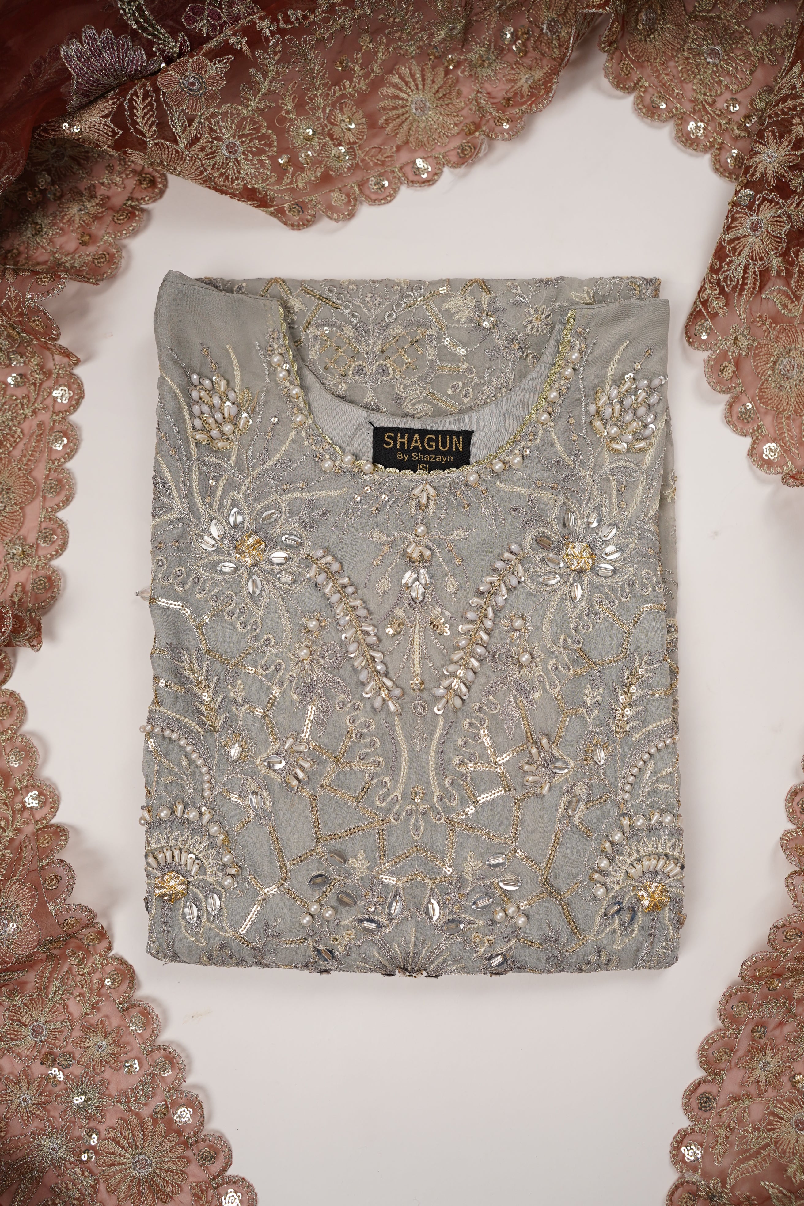 Dastaan Exclusive Branded Organza Collection MP-04 - Image 7