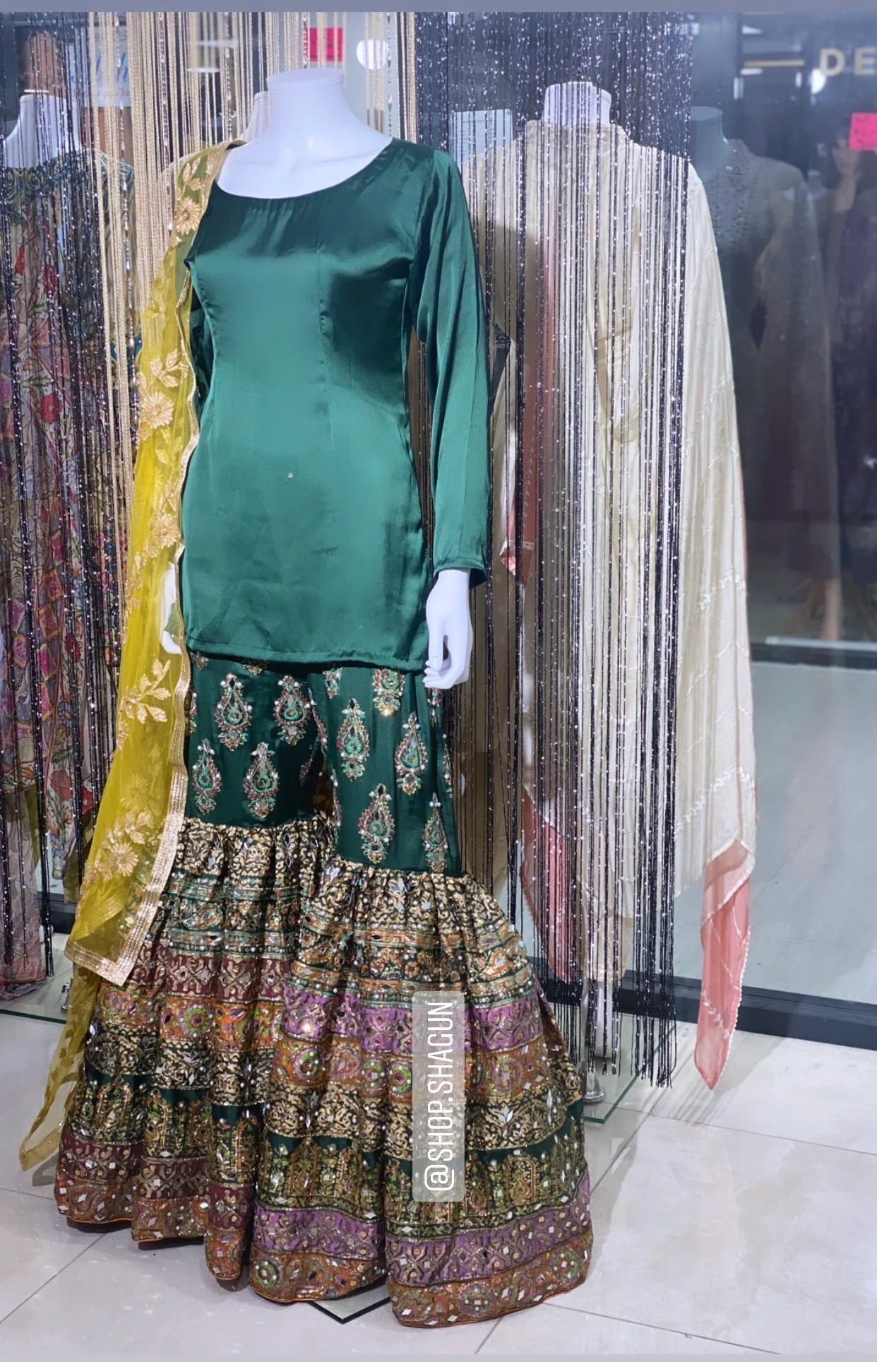PRE BOOK READY IN 8 WEEKS- New mehndi garara 3 piece suit - Image 3