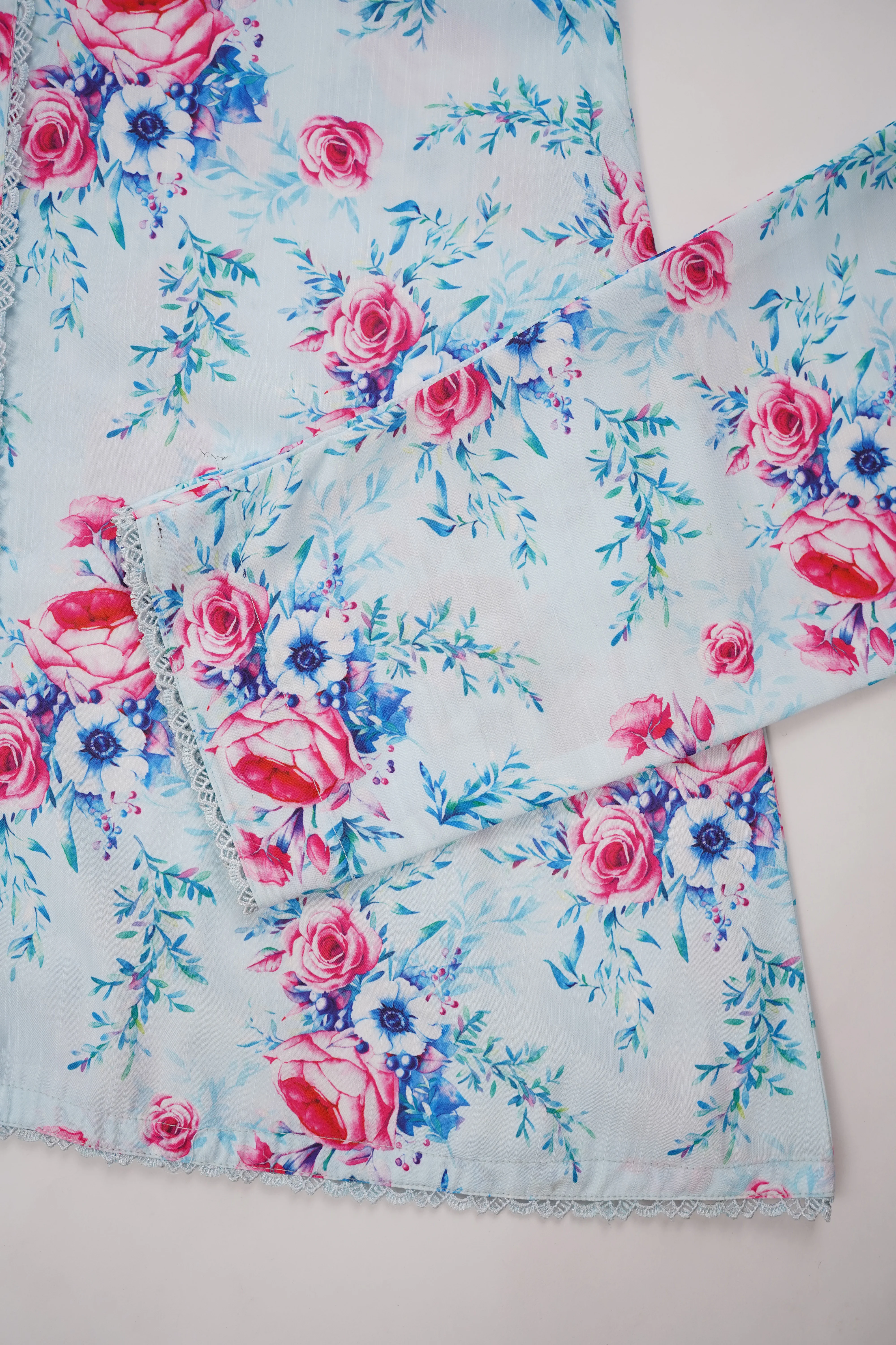 Khaddar Floral Printed 2pcs A-Line Maxi Collection KFP--12 - Image 6
