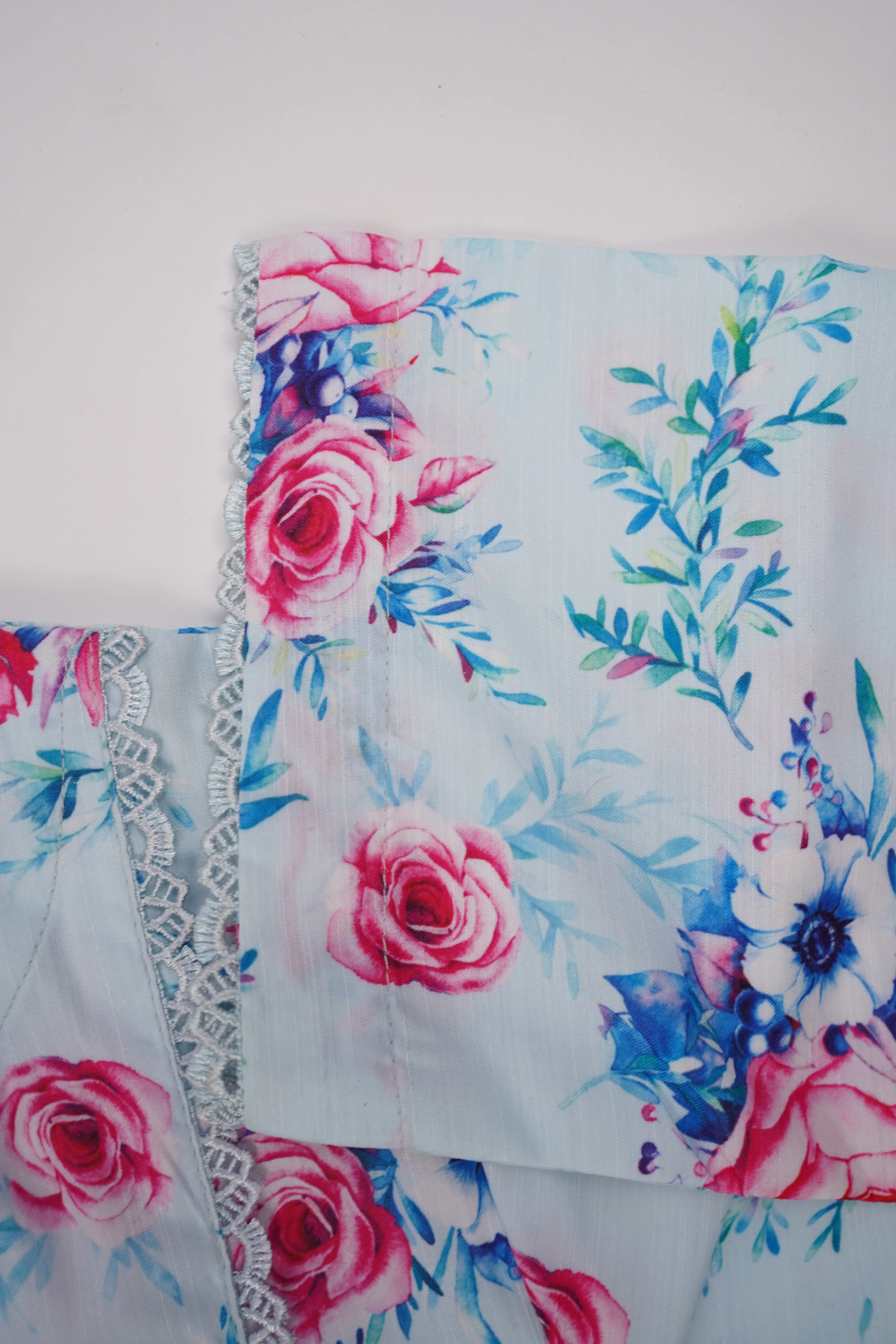Khaddar Floral Printed 2pcs A-Line Maxi Collection KFP--12 - Image 8