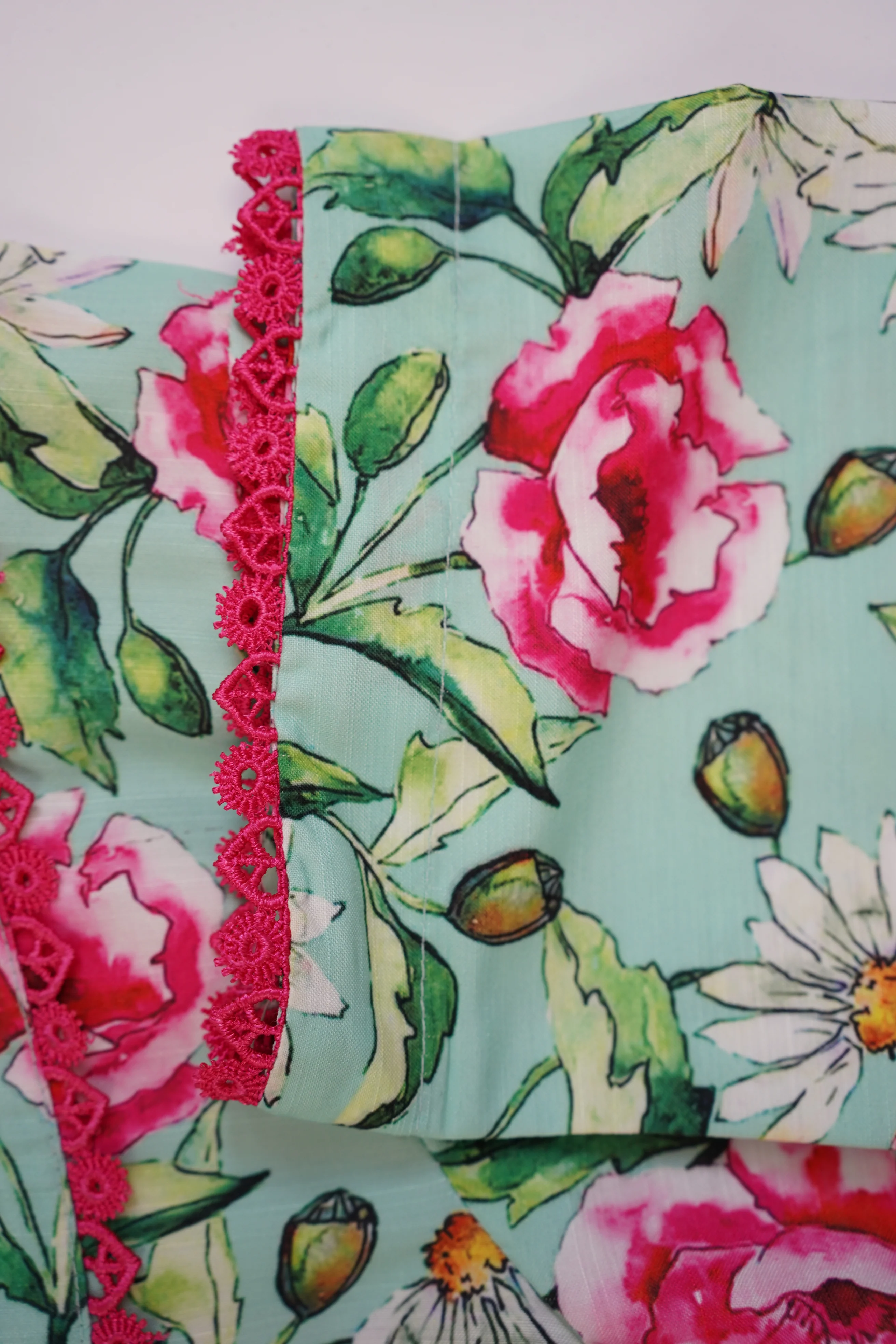 Khaddar Floral Printed 2pcs A-Line Maxi Collection KFP--06 - Image 5