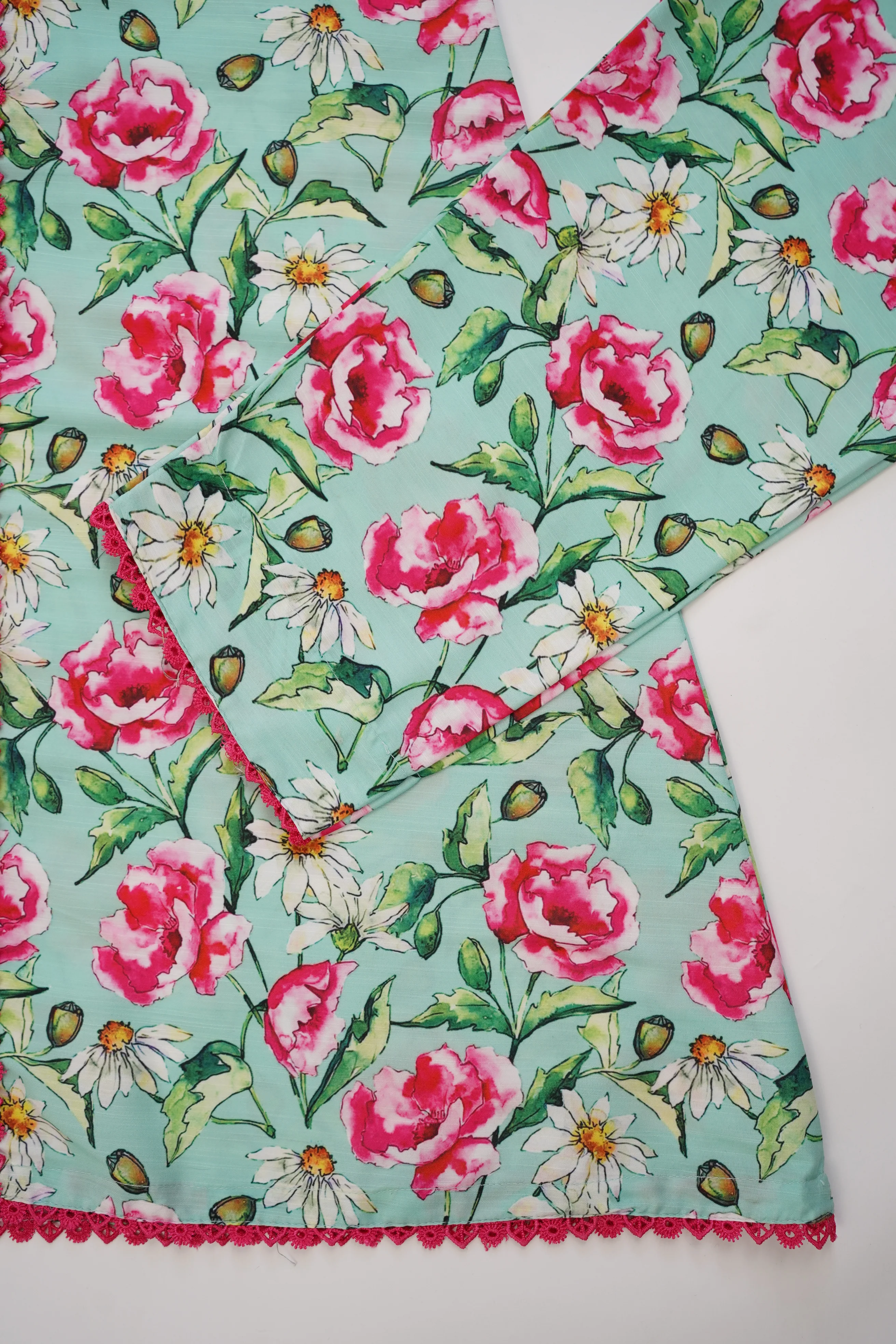 Khaddar Floral Printed 2pcs A-Line Maxi Collection KFP--06 - Image 6