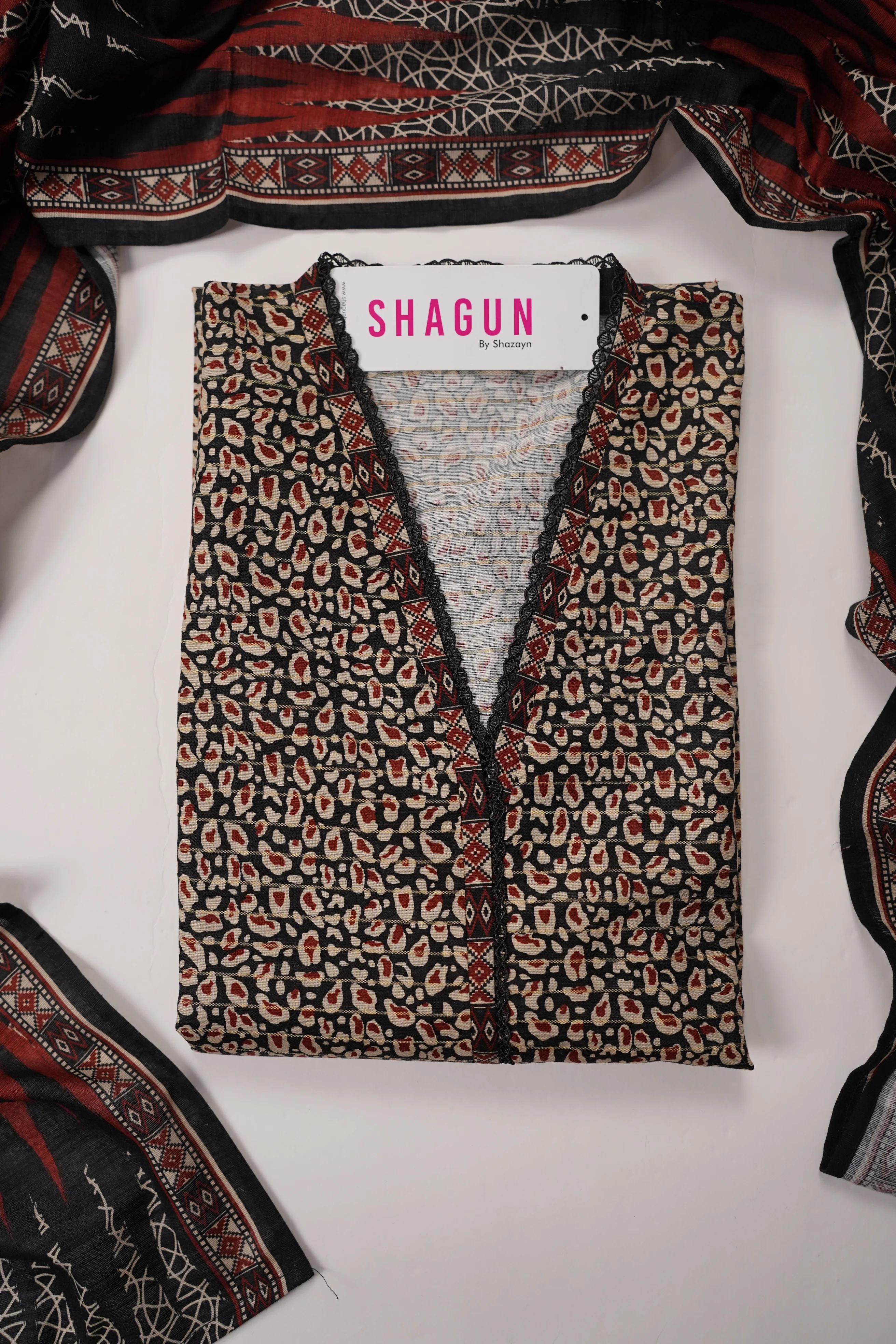 Original Bin Saeed Khaddar 3 PCS Collection RK-06 - Image 7