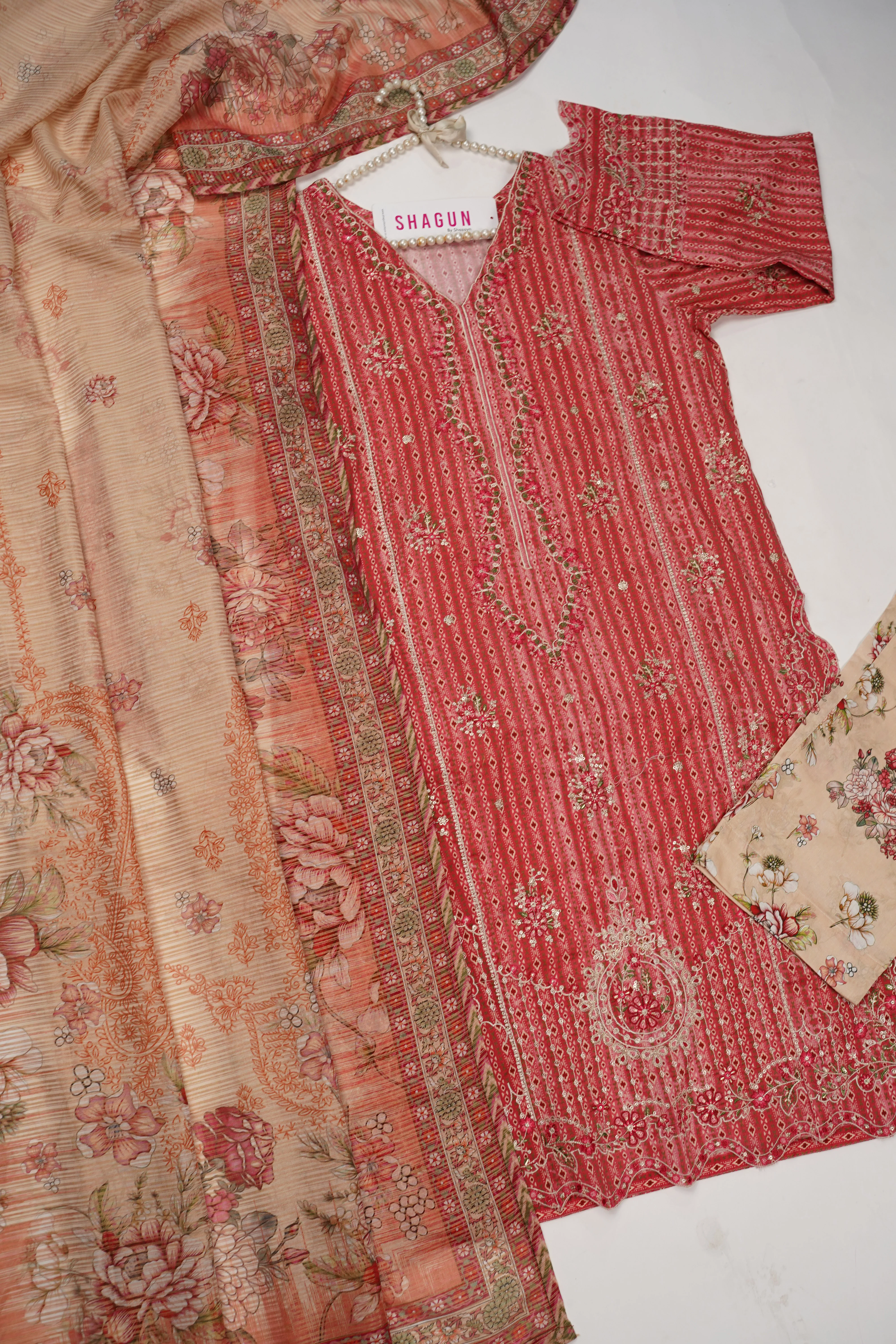 ORIGINAL BIN SAEED PRINTED EMBROIDERED LAWN HST-006 - Image 11