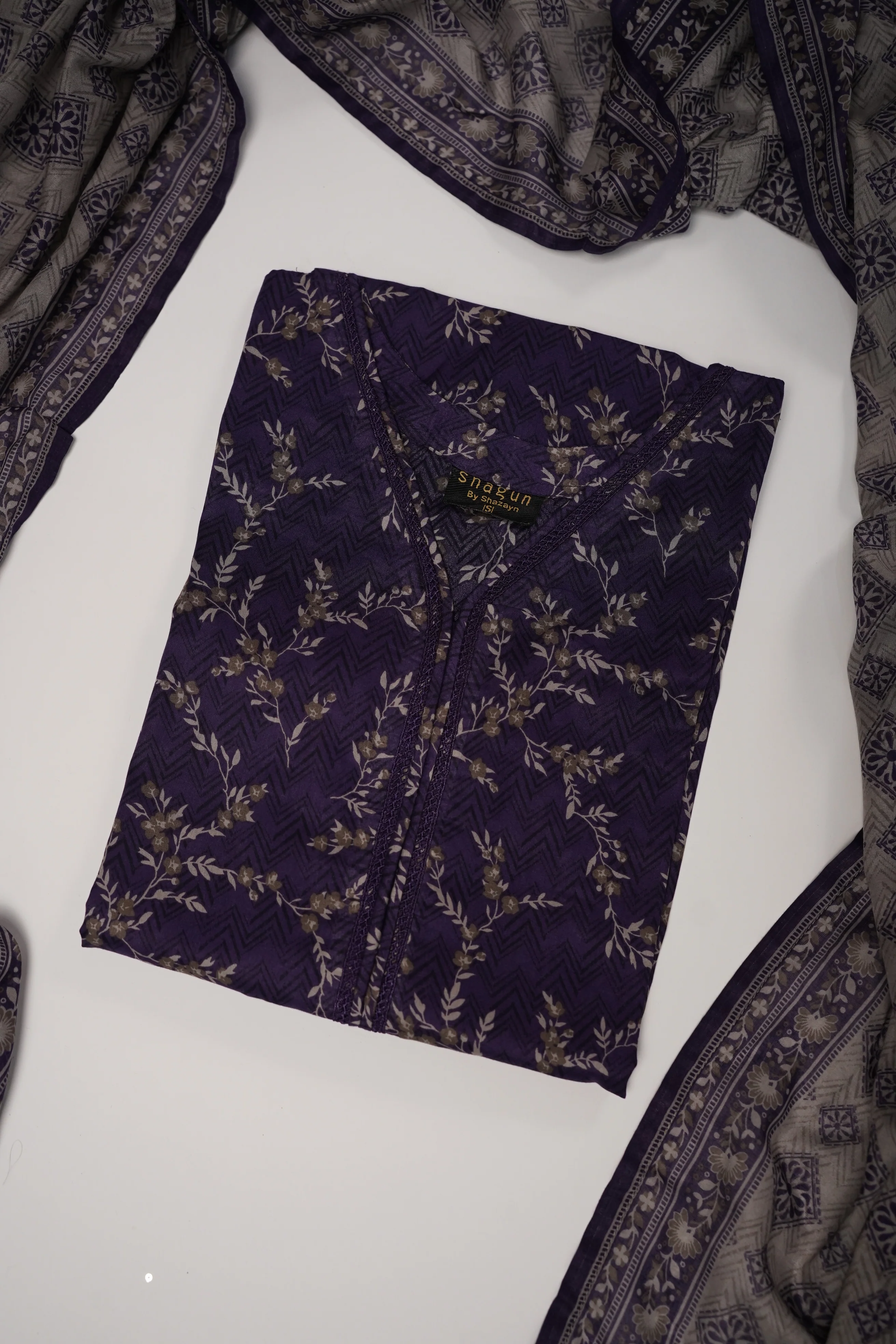 Original Tawakal  Lawn Collection 3pc ZBZ-04 - Image 2