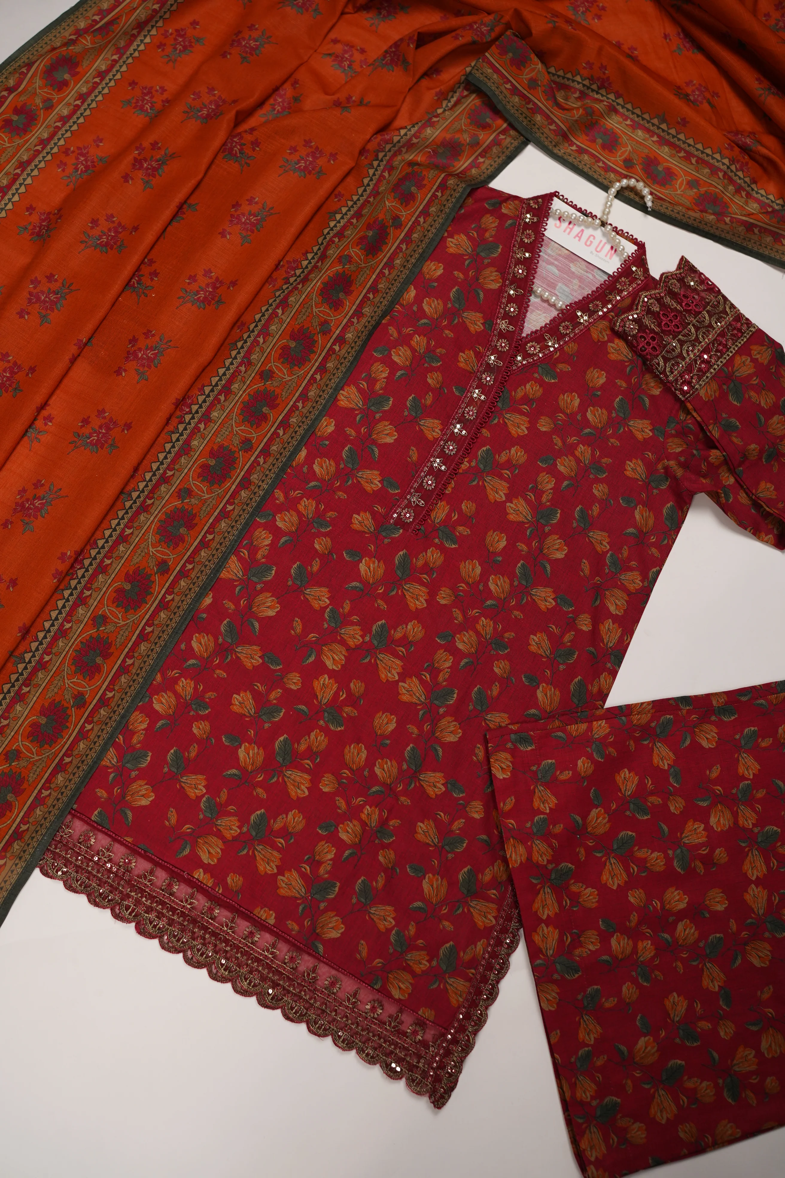 SADA BAHAR Khaddar 3 PCS Collection TK-01 - Image 10