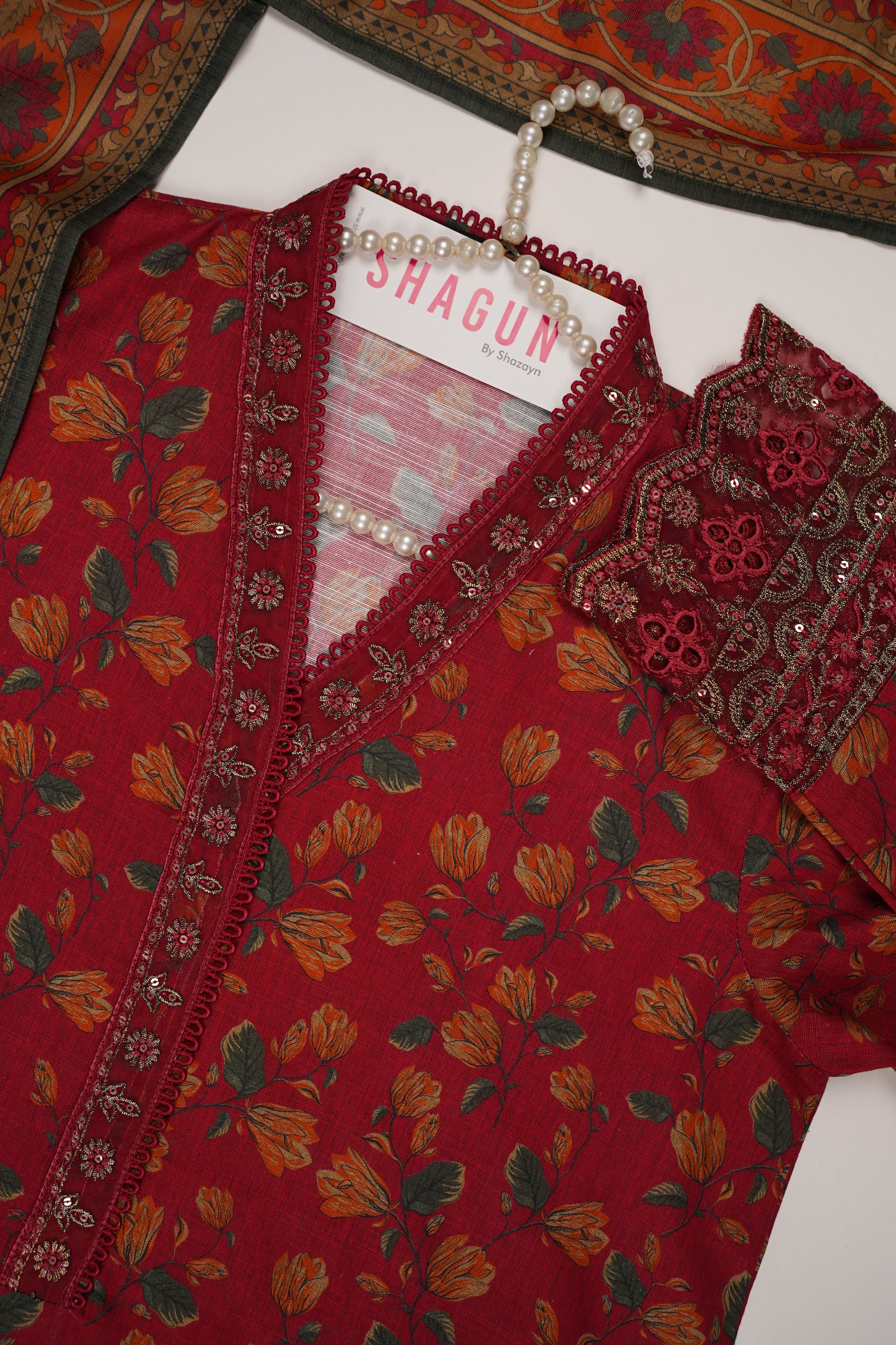SADA BAHAR Khaddar 3 PCS Collection TK-01 - Image 3