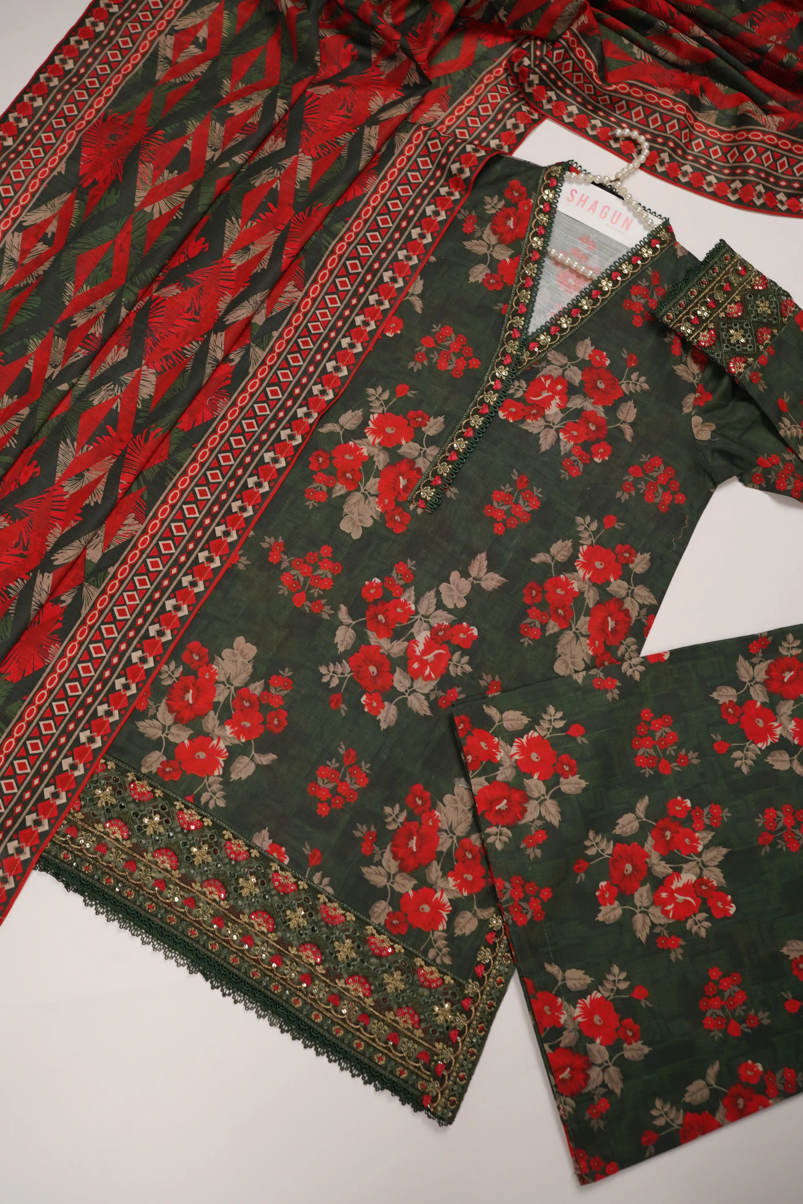 SADA BAHAR Khaddar 3 PCS Collection TK-03 - Image 10