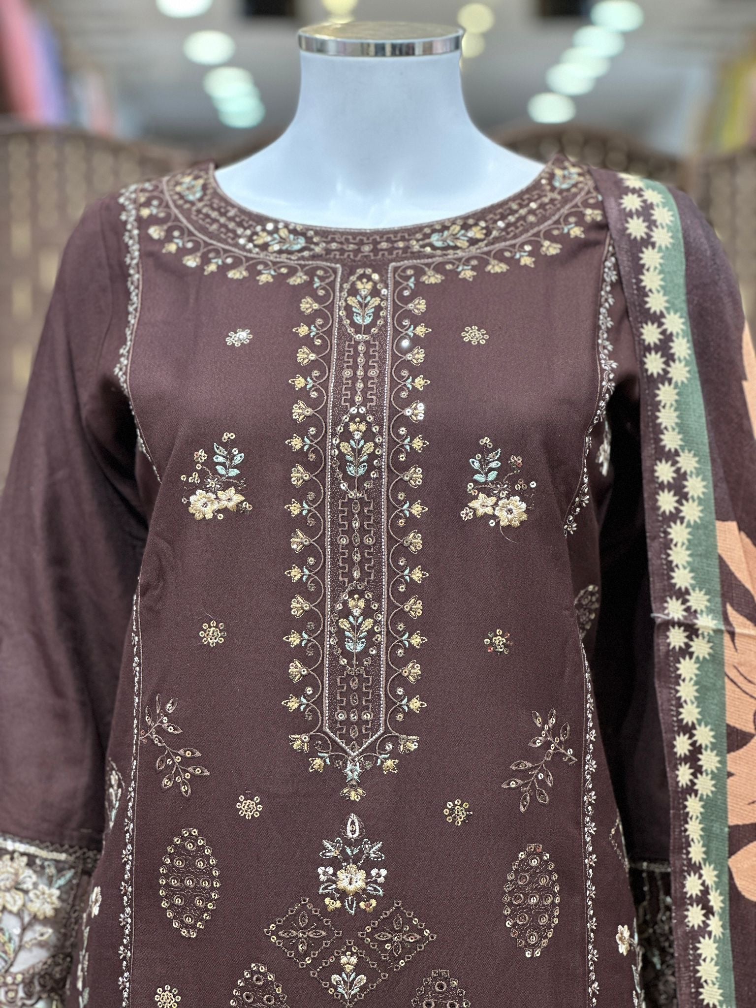 Shagun Exclusive Embroidery Collection ZT-02 - Image 4