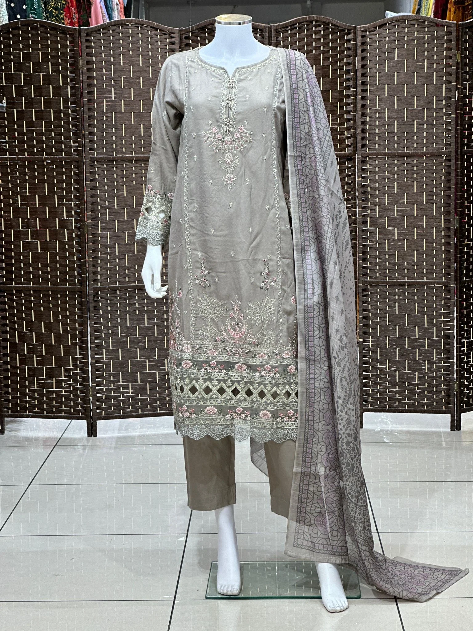 Shagun Exclusive Embroidery Collection ZT-07 - Image 4