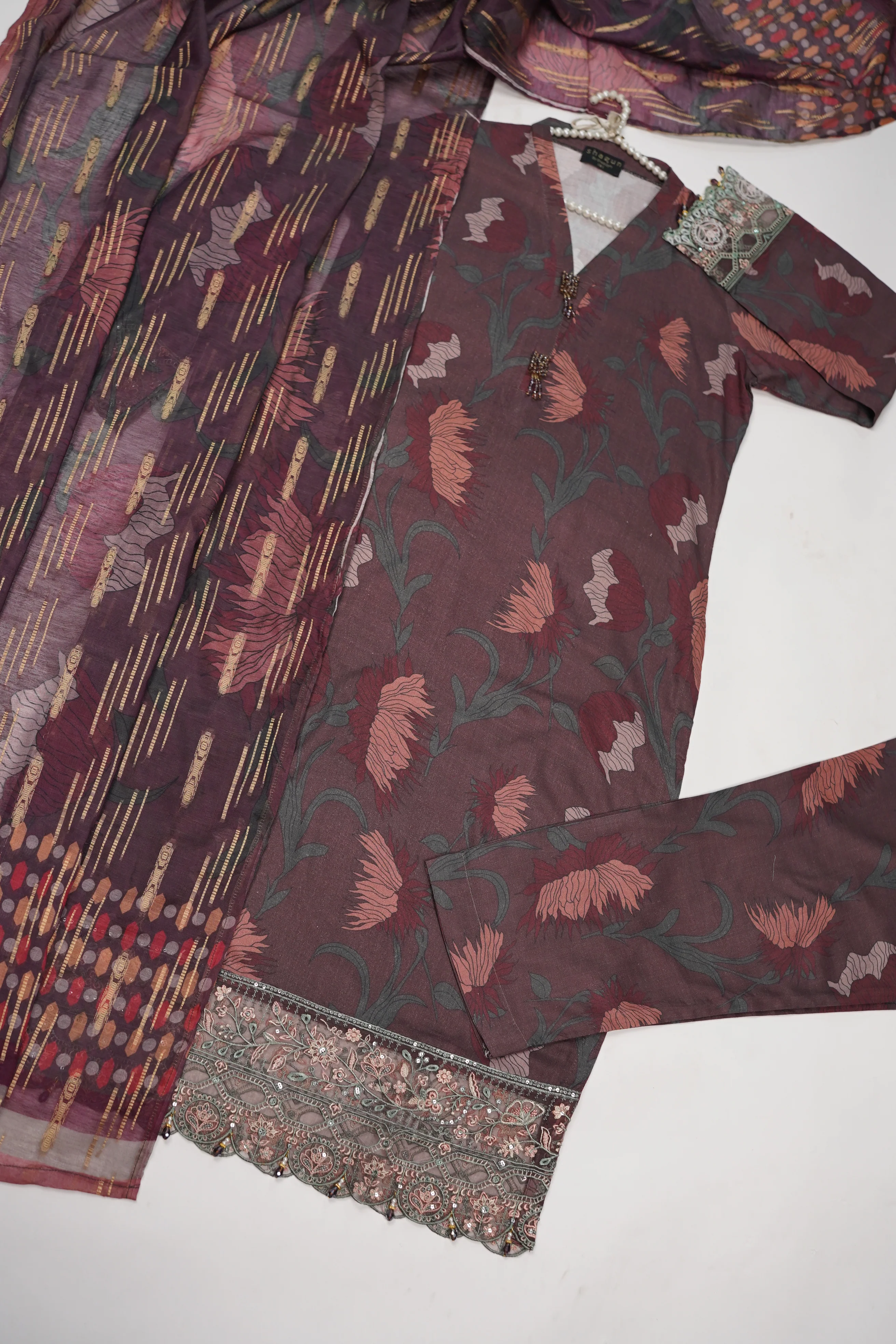 Shagun exclusive linen Winter Collection MH-003 - Image 10