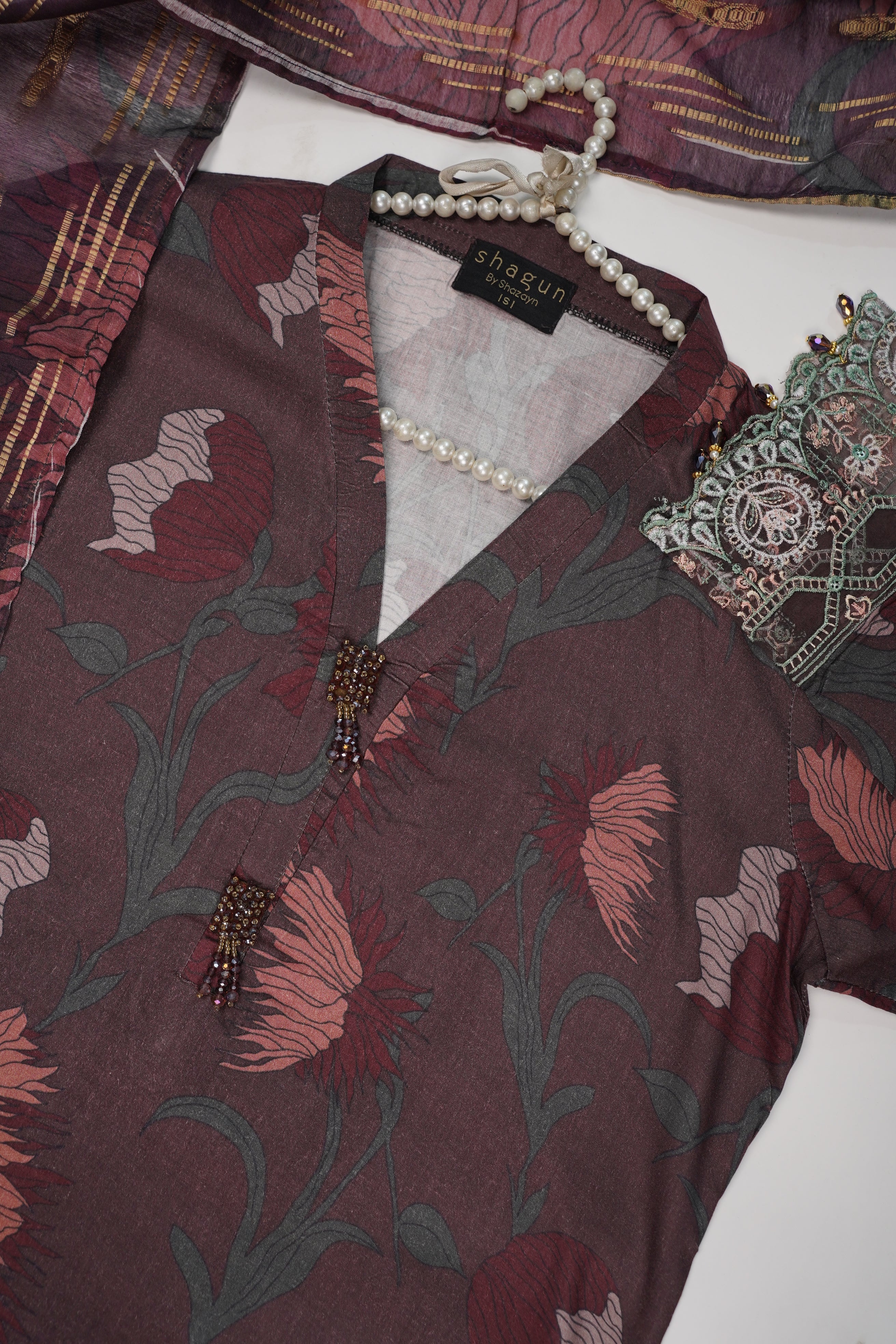 Shagun exclusive linen Winter Collection MH-003 - Image 3