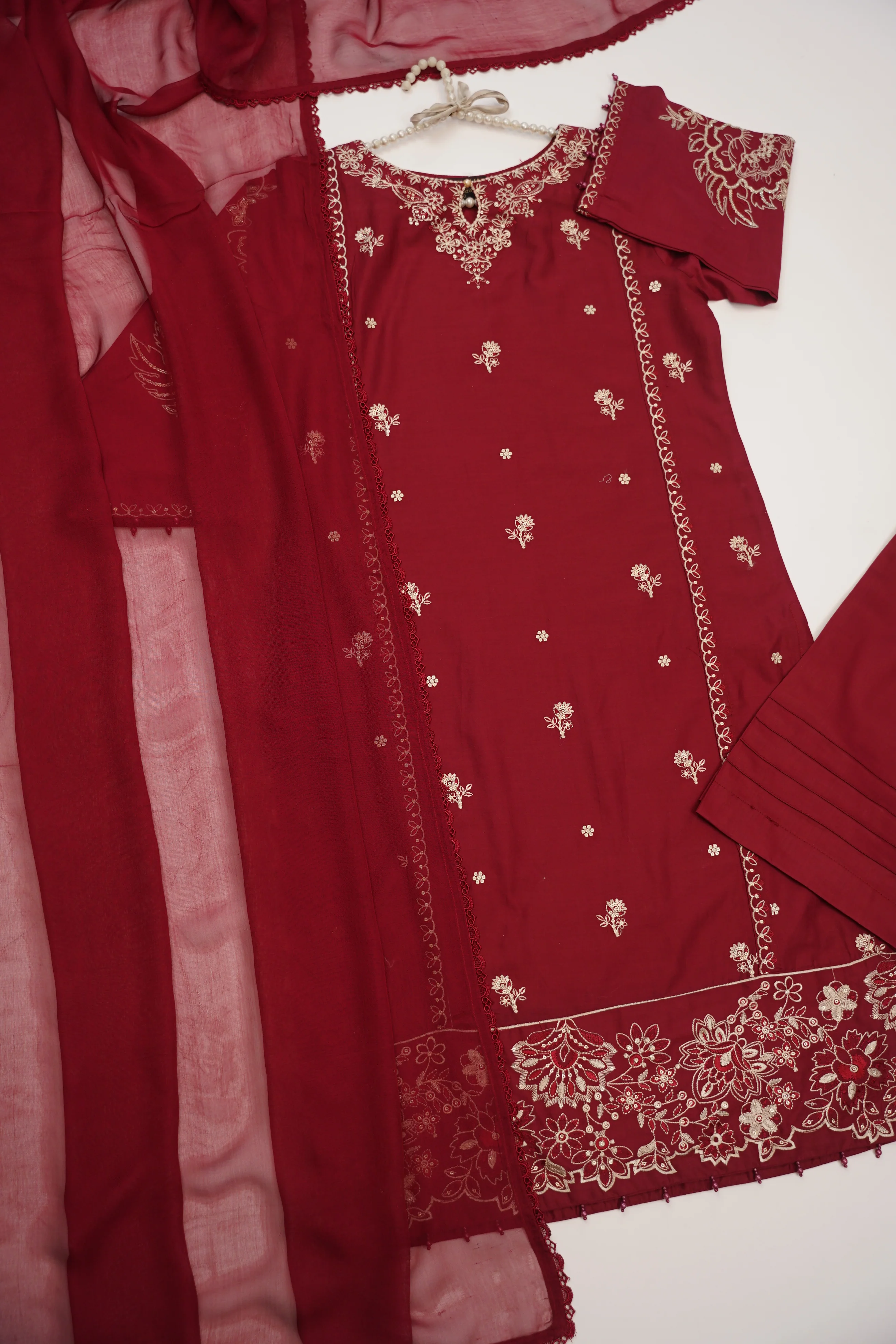 shagun exclusive plazo trouser lawn collection vol 2 HD-03 - Image 2