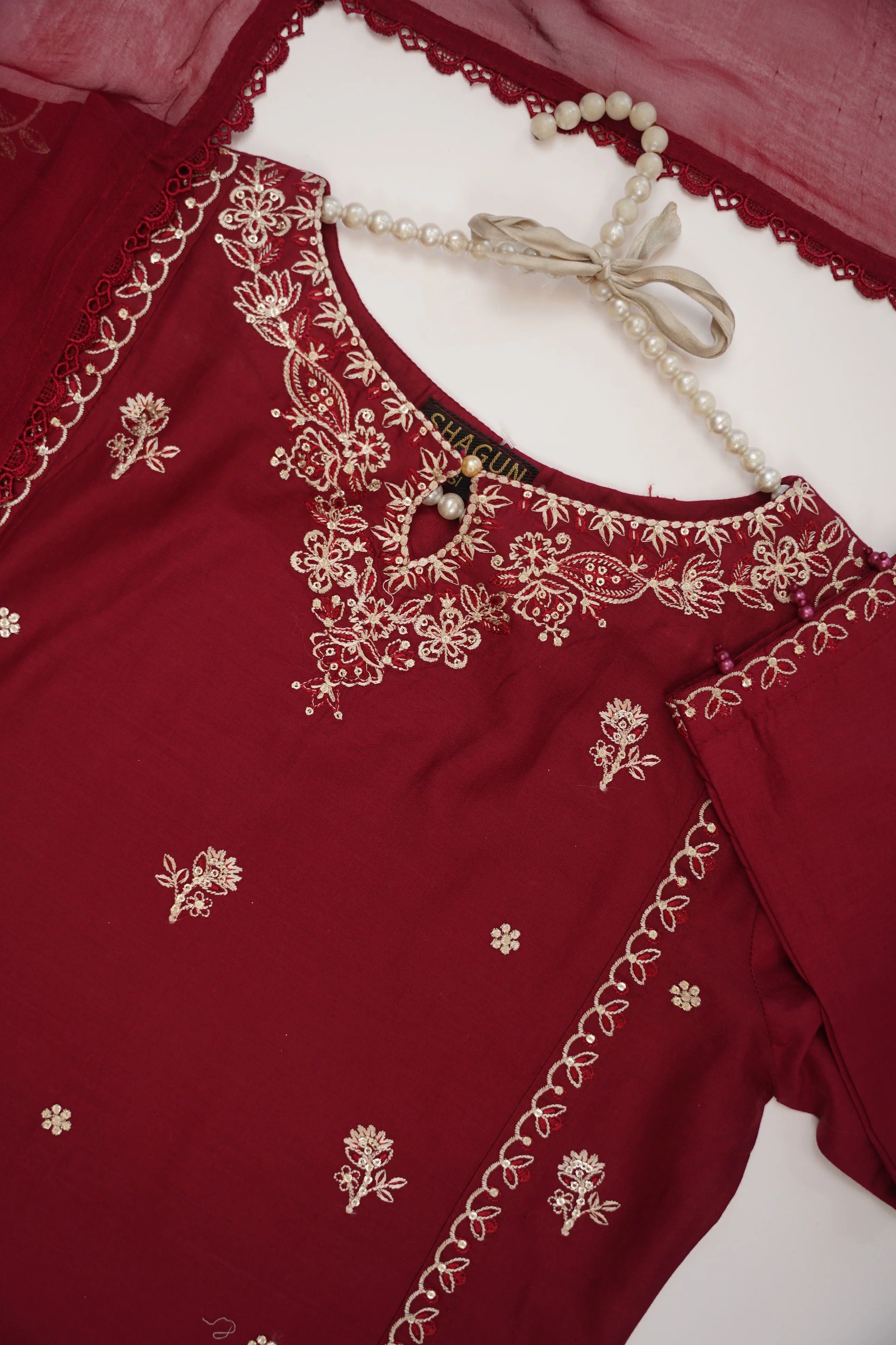 shagun exclusive plazo trouser lawn collection vol 2 HD-03 - Image 3
