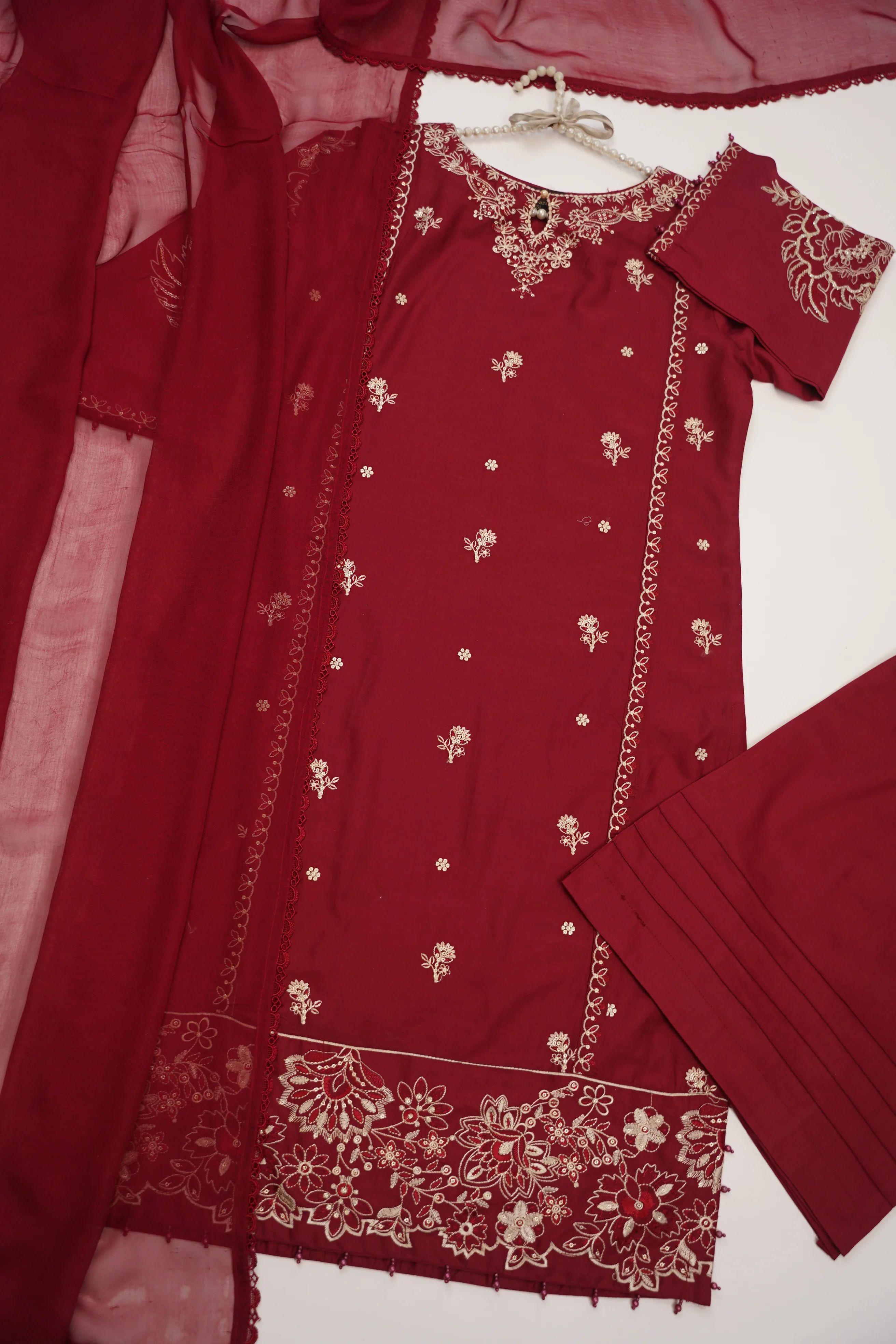shagun exclusive plazo trouser lawn collection vol 2 HD-03 - Image 8