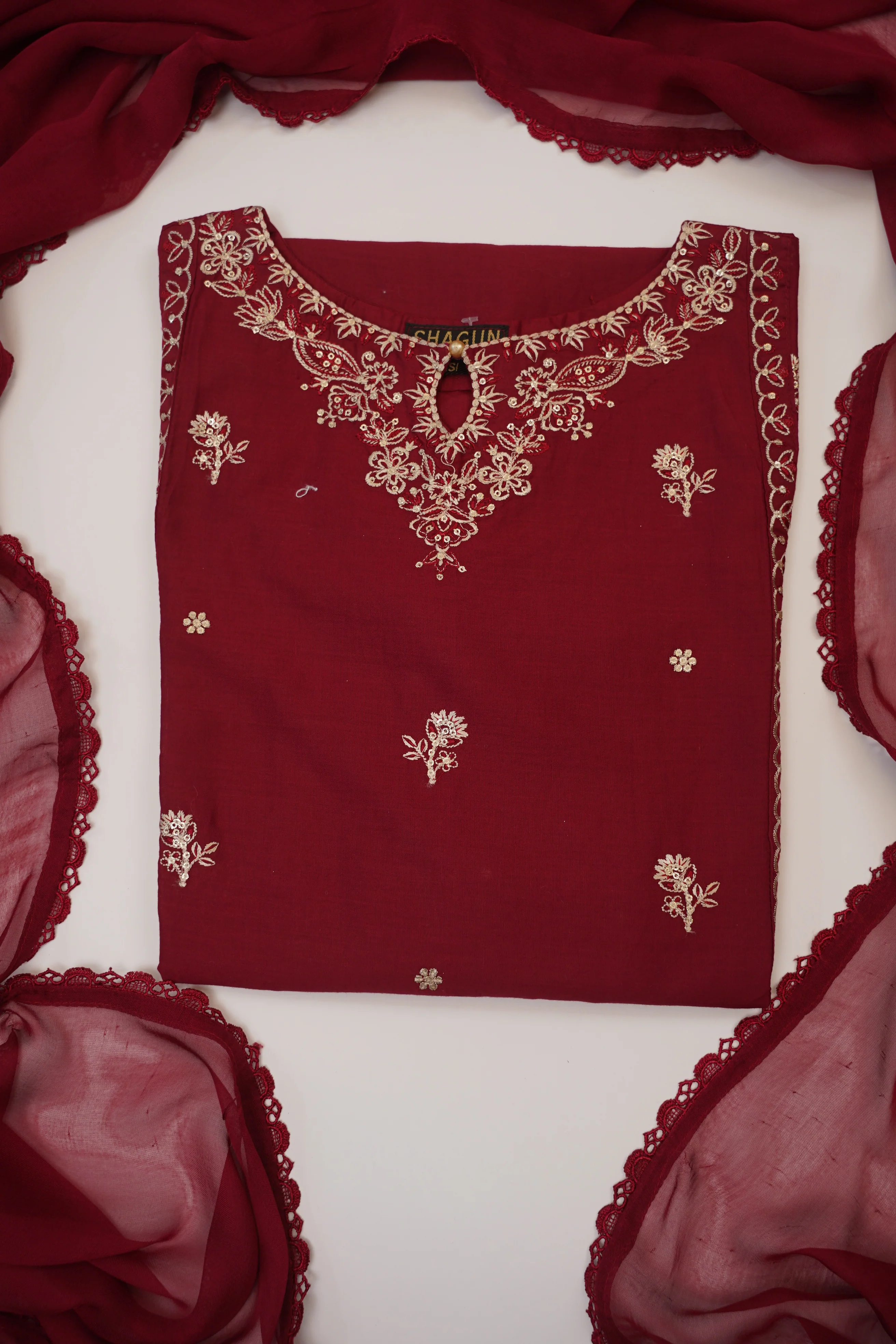 shagun exclusive plazo trouser lawn collection vol 2 HD-03 - Image 9