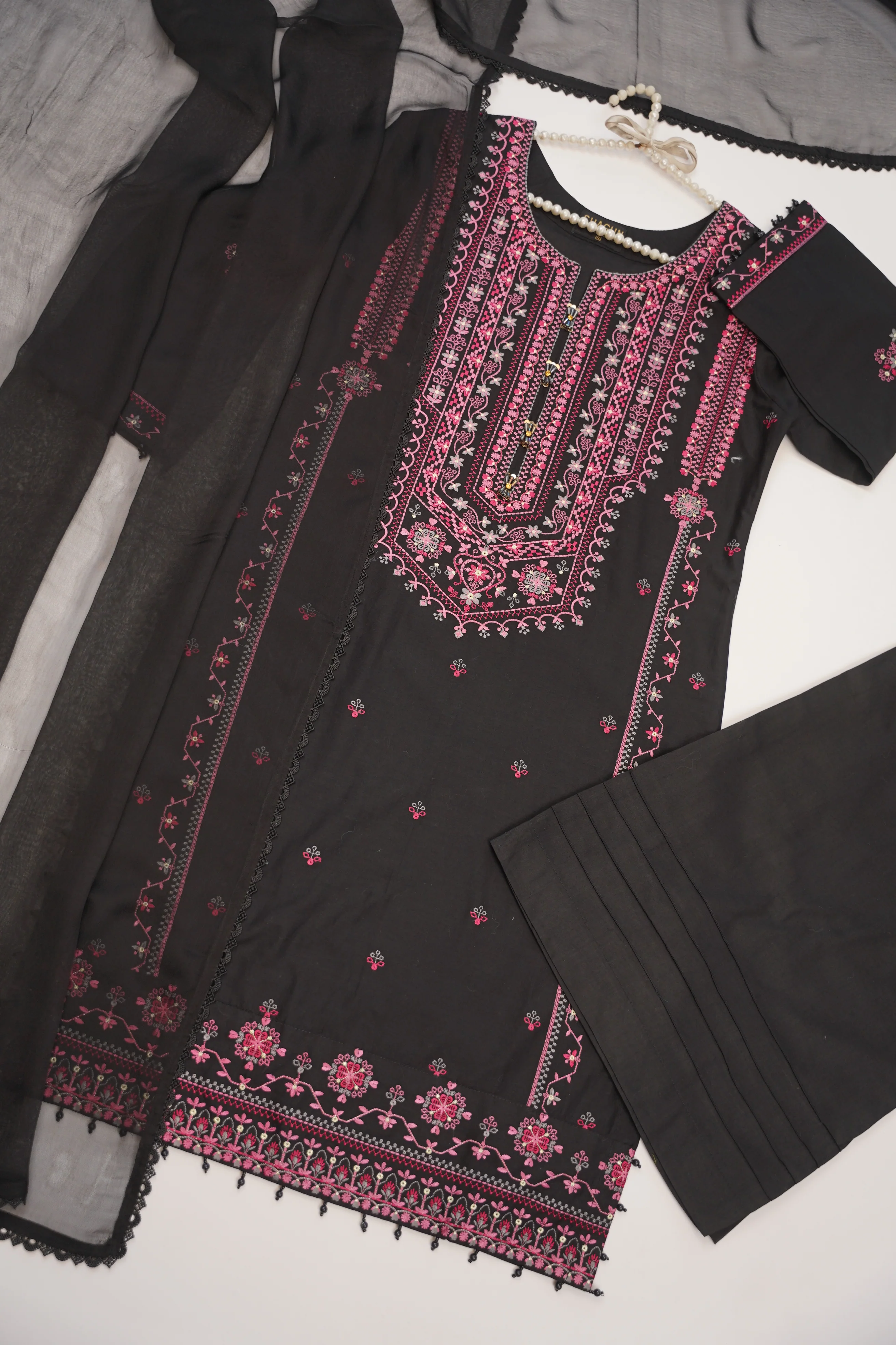 shagun exclusive plazo trouser lawn collection vol 2 HD-05 - Image 10