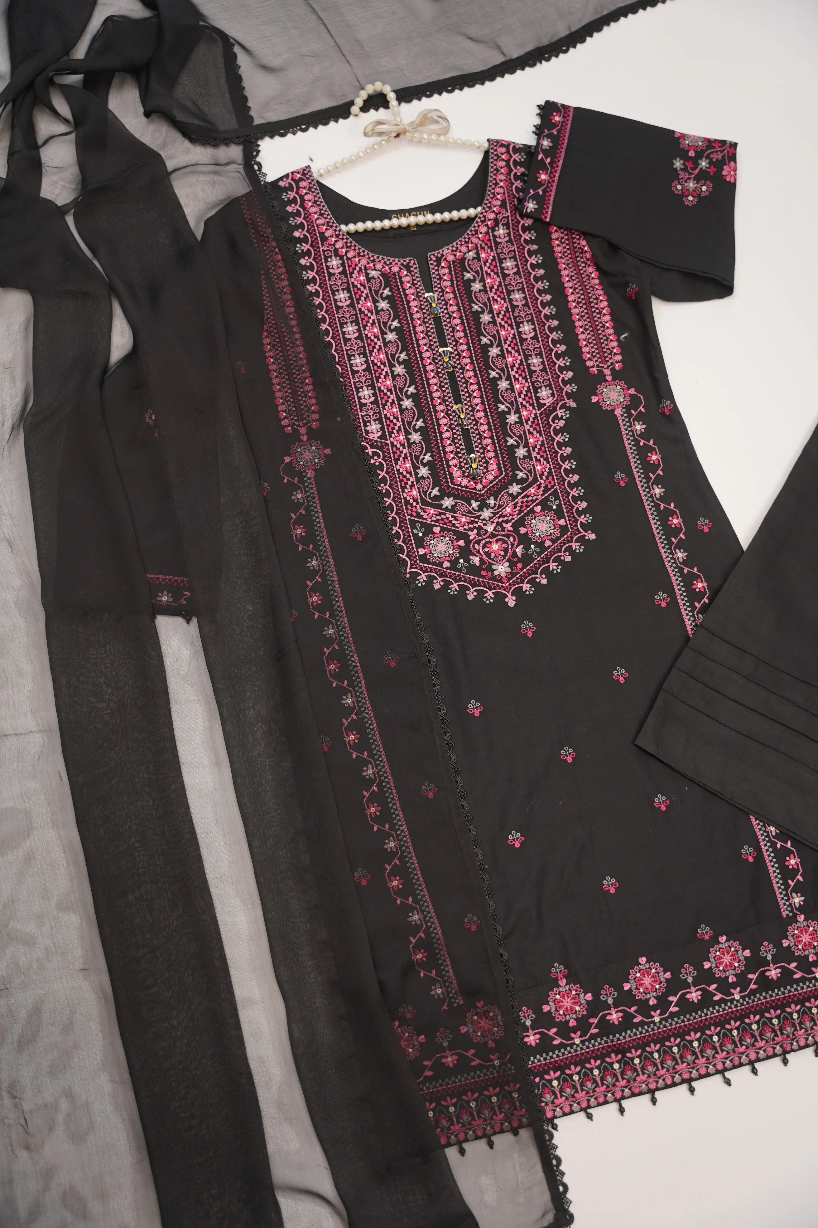 shagun exclusive plazo trouser lawn collection vol 2 HD-05 - Image 2