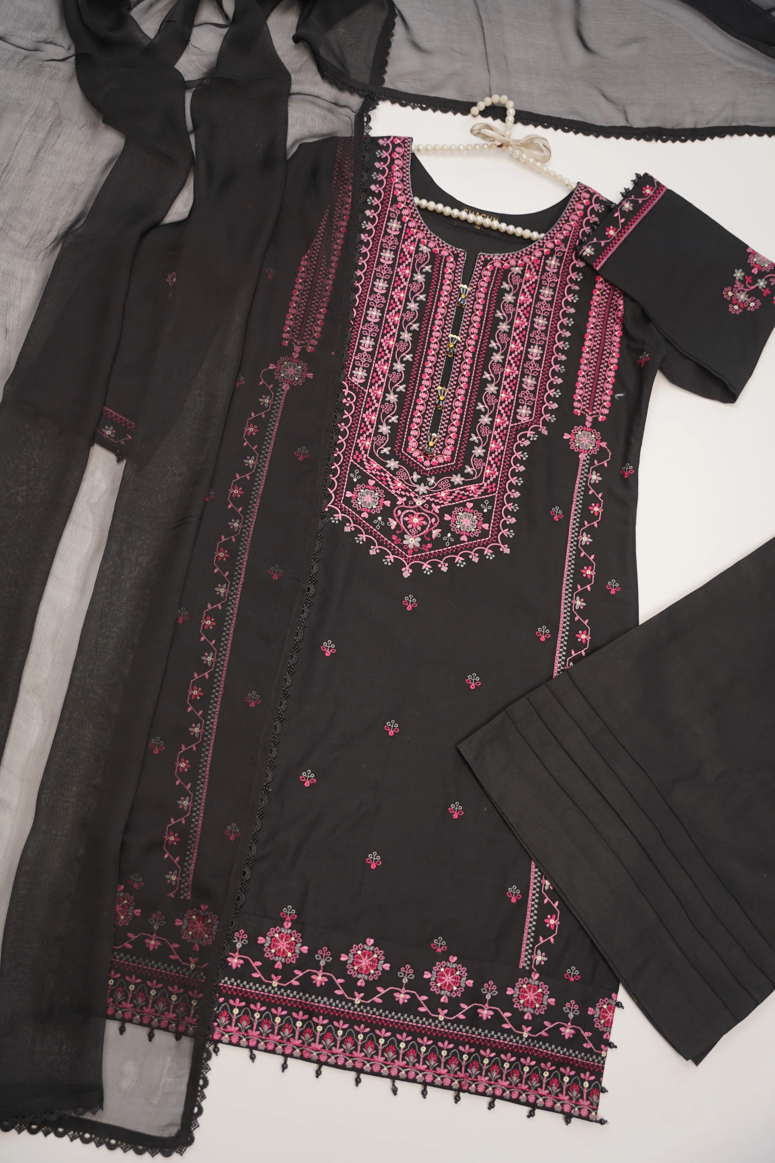 shagun exclusive plazo trouser lawn collection vol 2 HD-05 - Image 8
