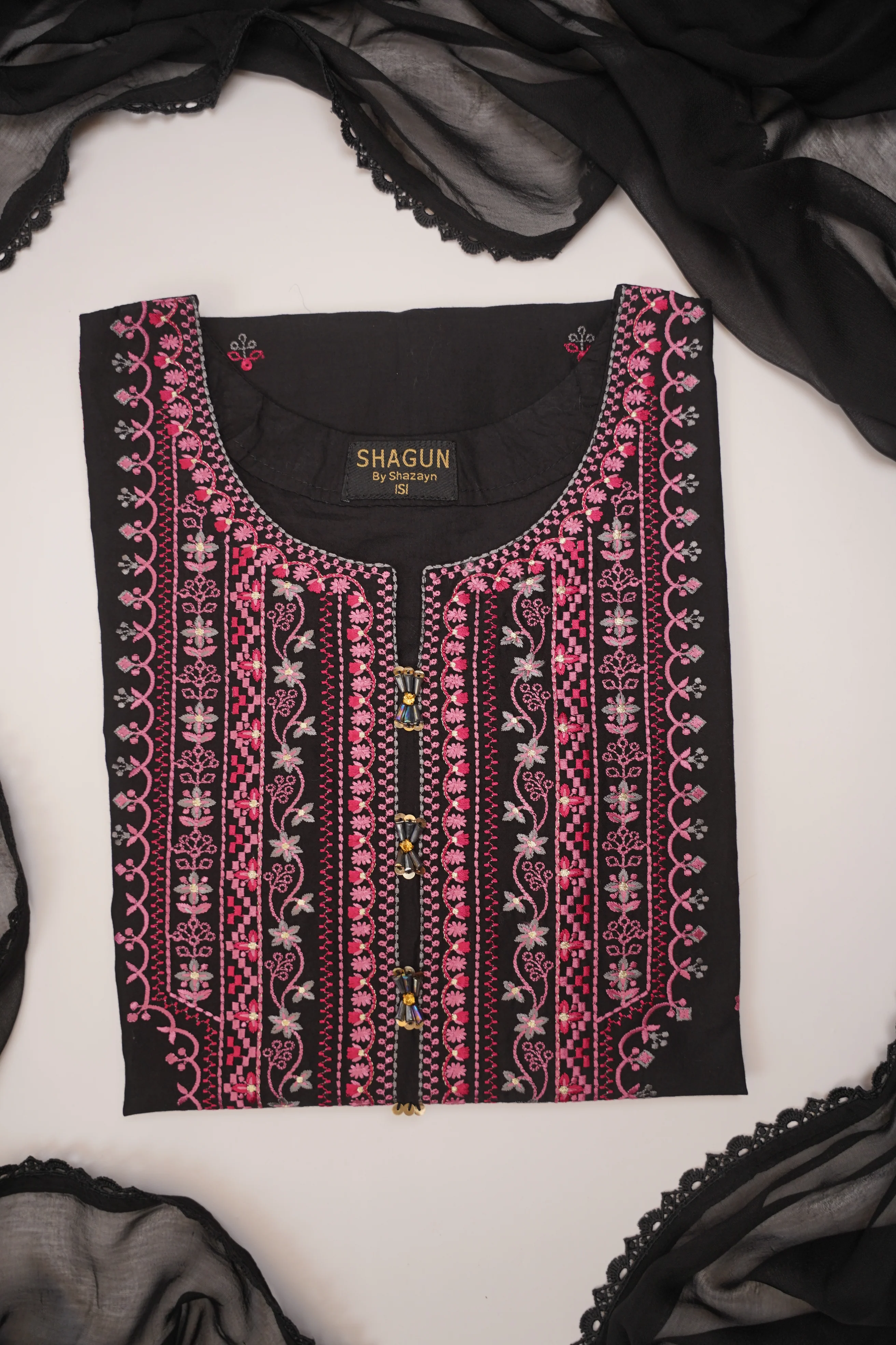 shagun exclusive plazo trouser lawn collection vol 2 HD-05 - Image 9