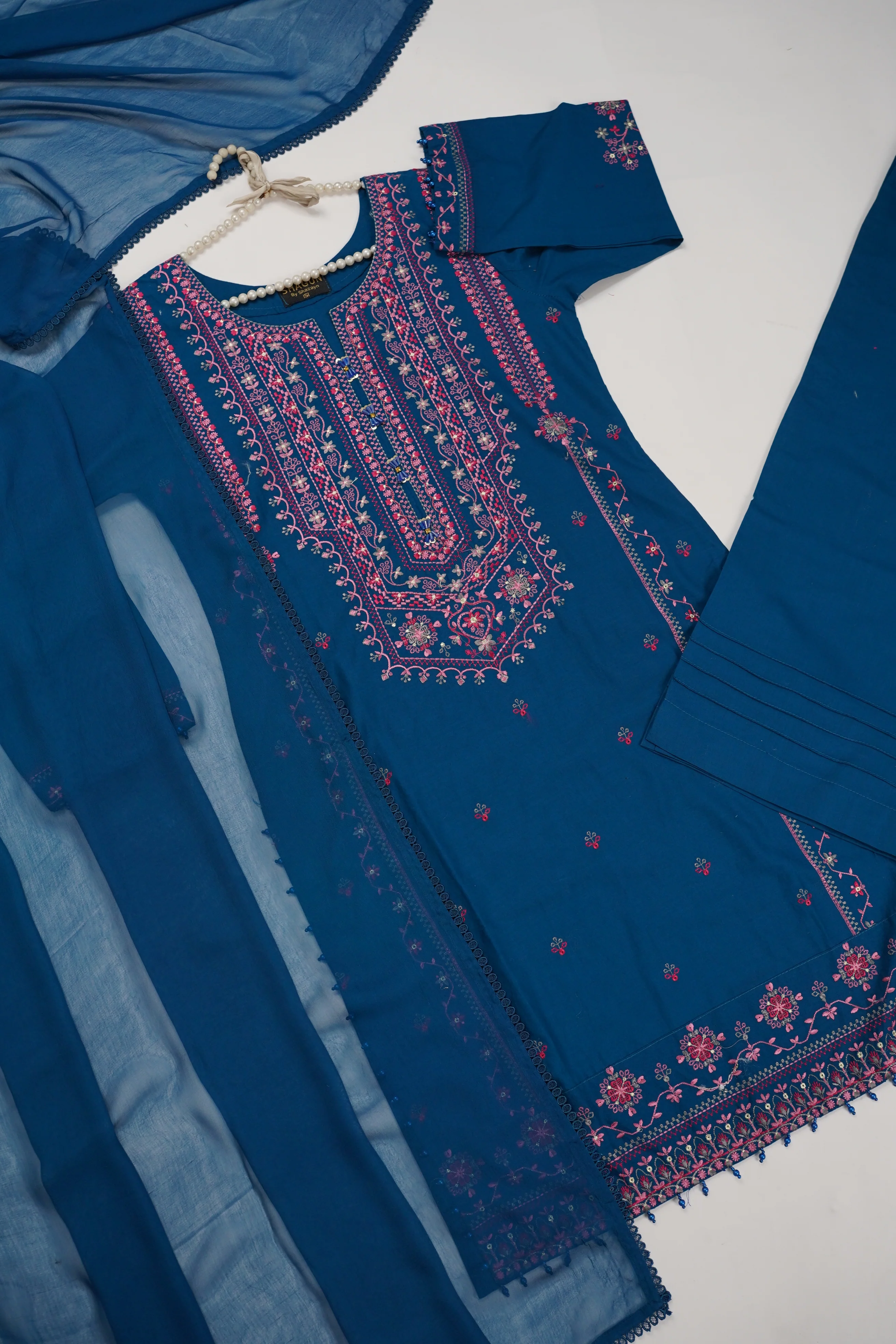 shagun exclusive plazo trouser lawn collection vol 2 HD-07 - Image 2