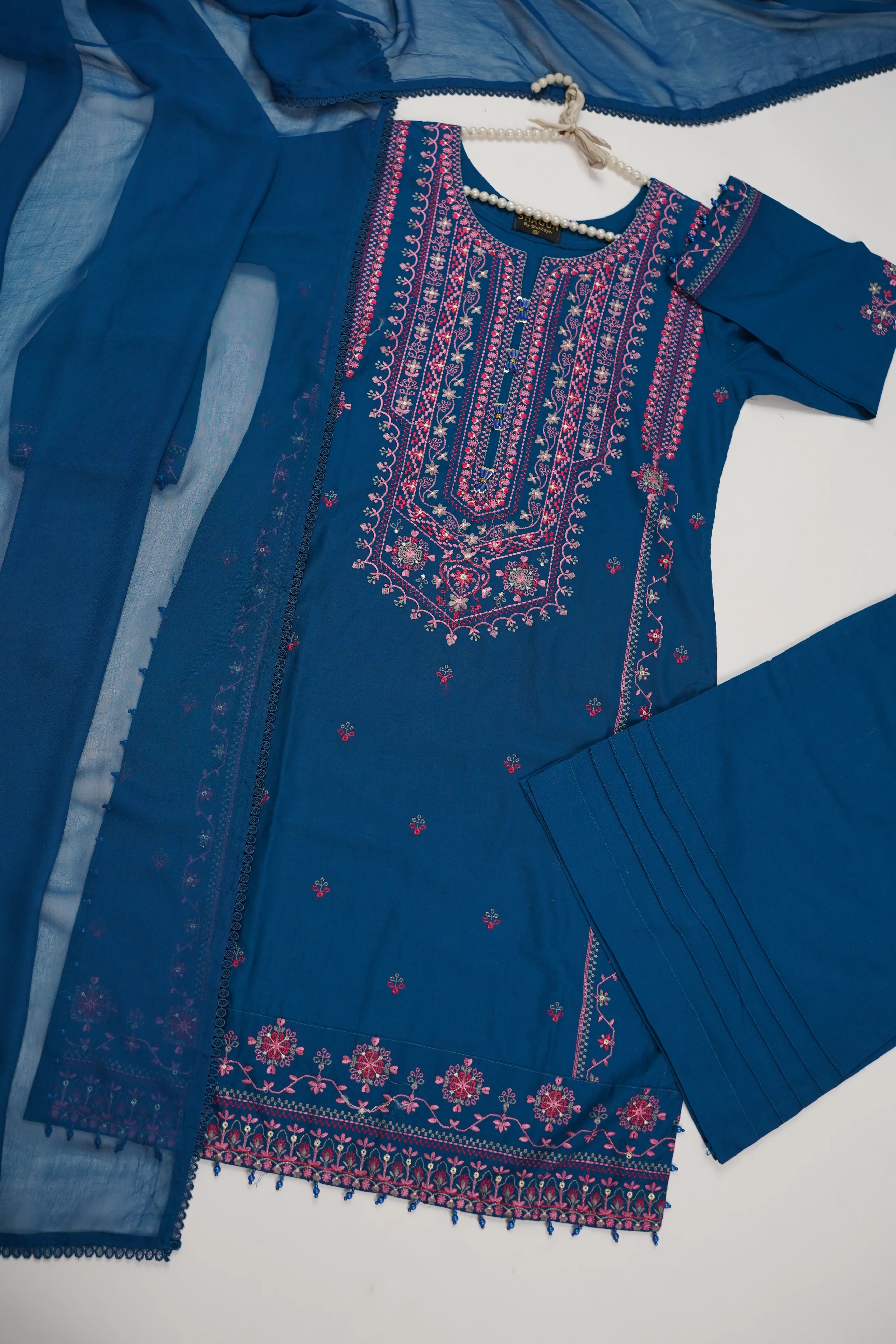 shagun exclusive plazo trouser lawn collection vol 2 HD-07 - Image 9