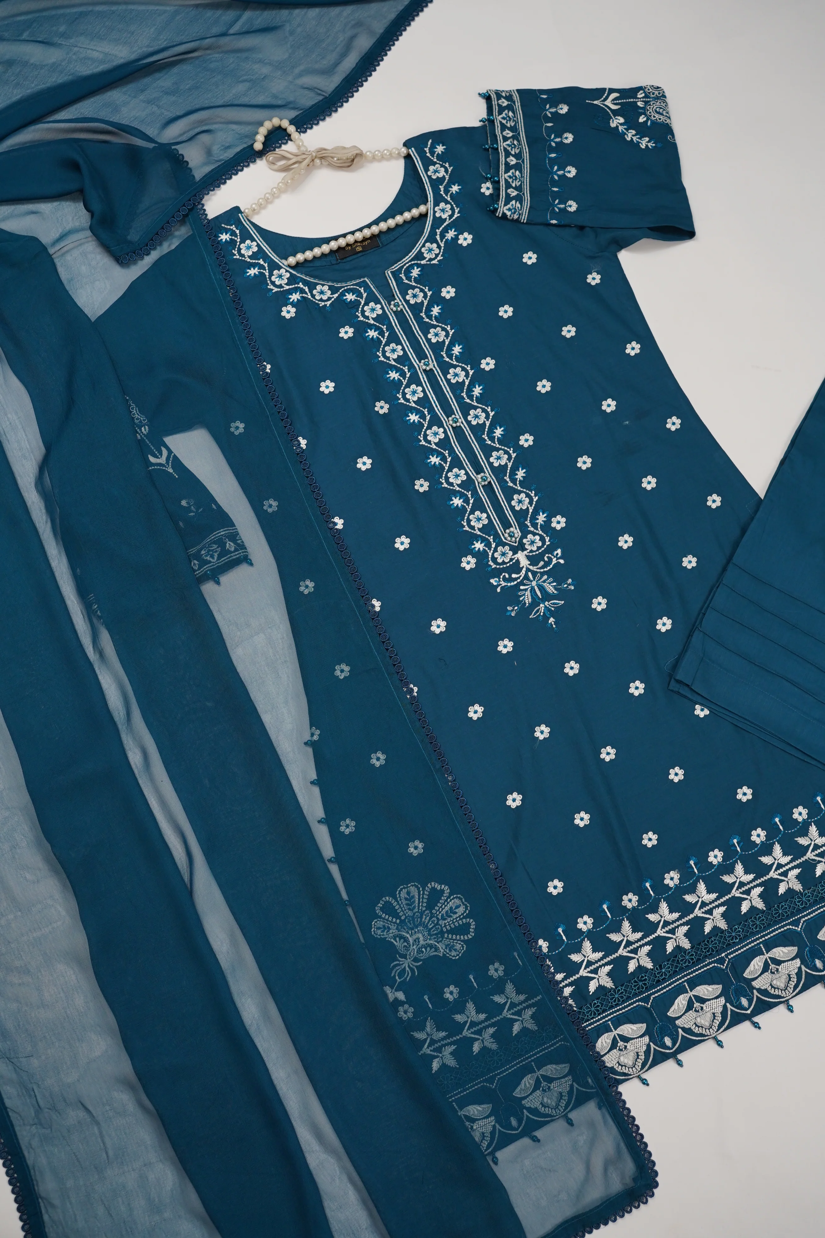 shagun exclusive plazo trouser lawn collection vol 2 HD-08 - Image 10