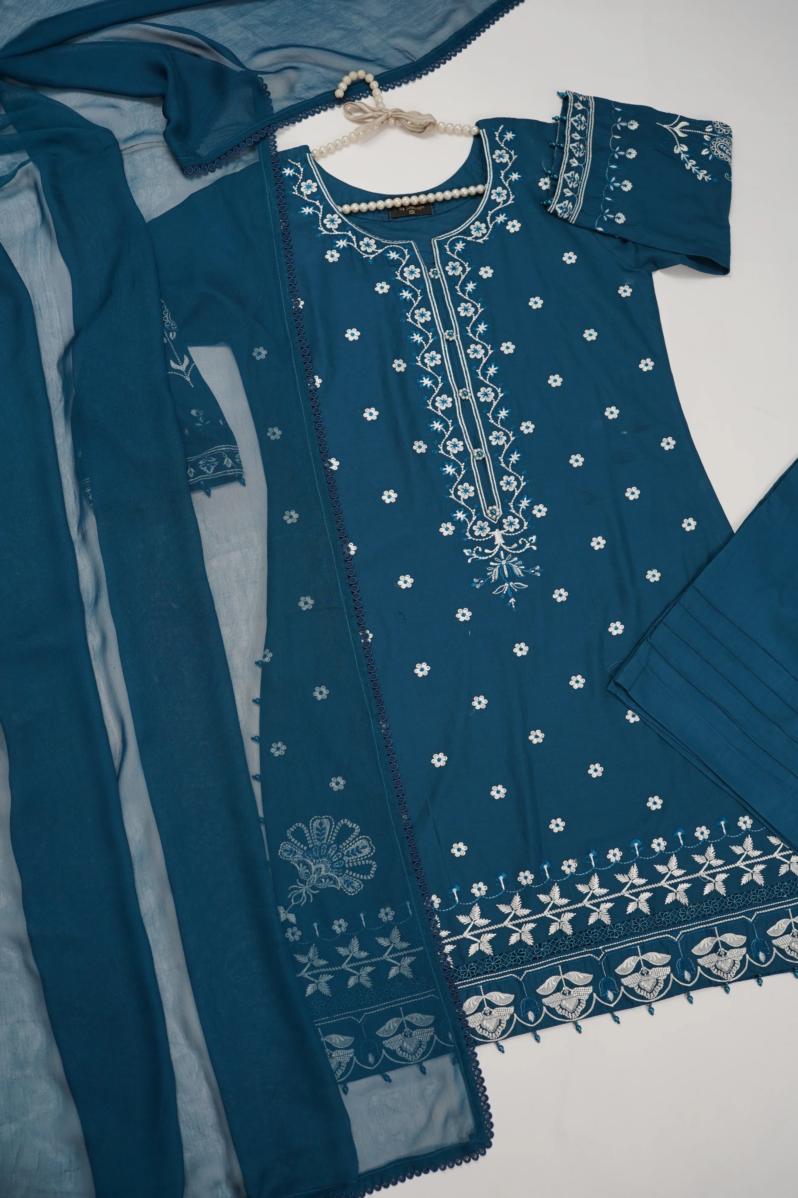 shagun exclusive plazo trouser lawn collection vol 2 HD-08 - Image 2