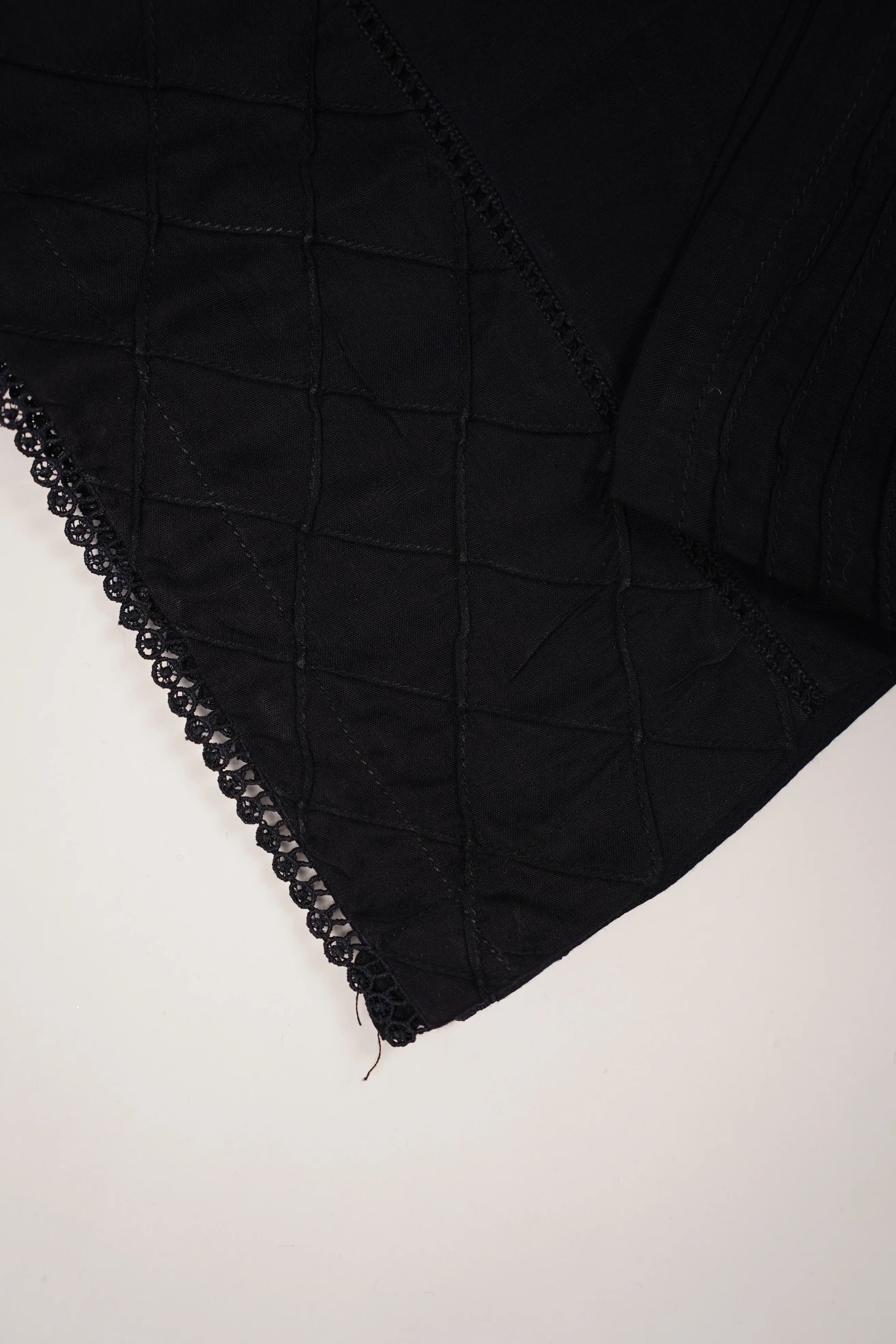 Shagun Linen Collection With Velvet Shawl YT-02 (Black) - Image 9