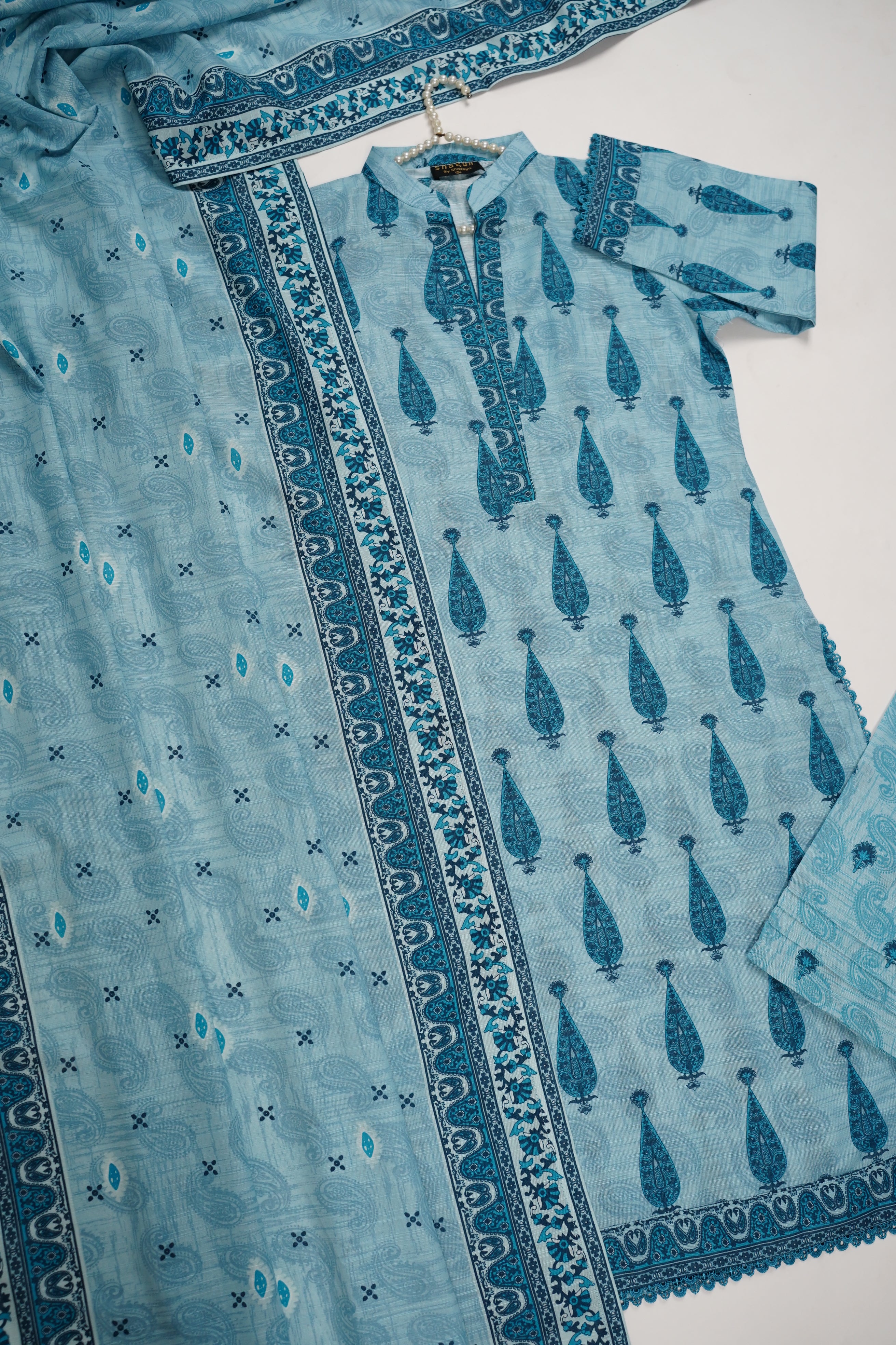 Original Tawakal khaddar 3pc collection MN-01 - Image 2